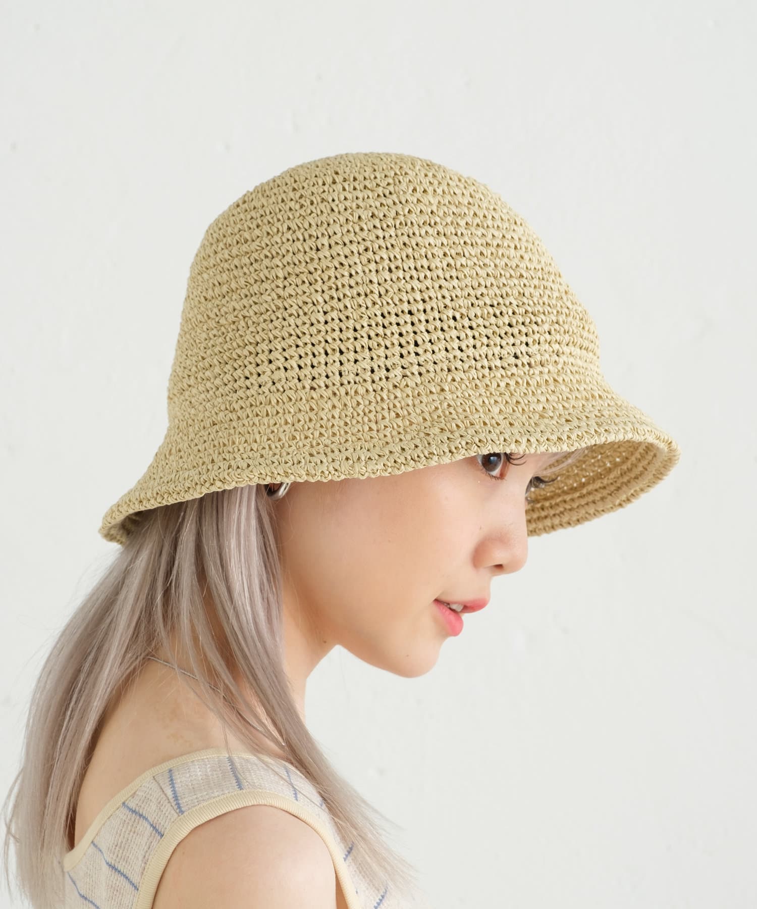 OUTLET(アウトレット) 【Kastane】HAND KNITTING PAPER HAT