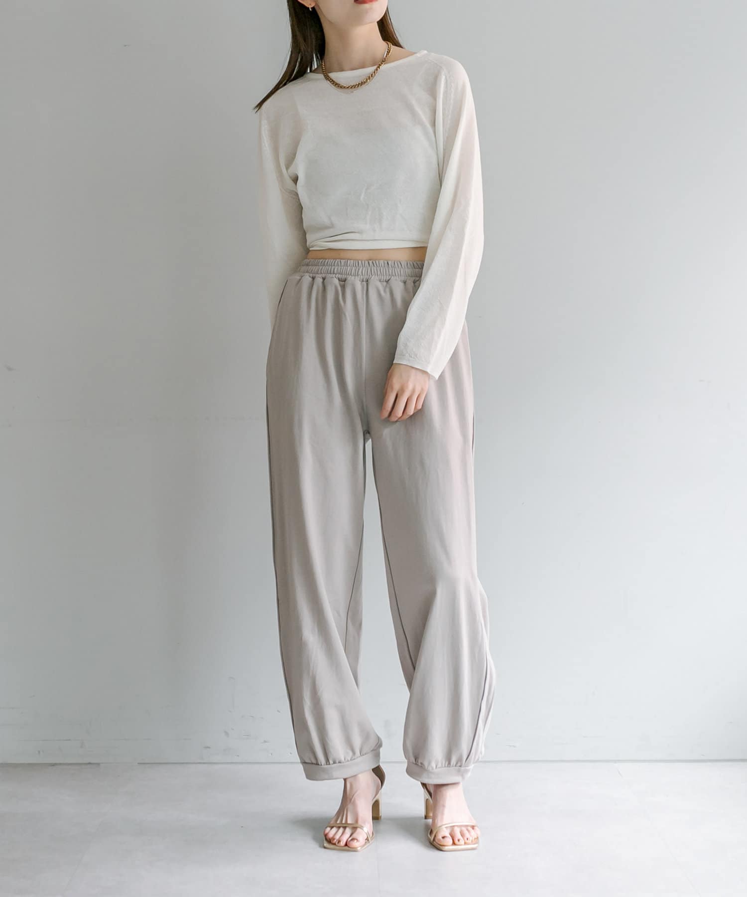 OUTLET(アウトレット) 【mystic】イージースポーティパンツ