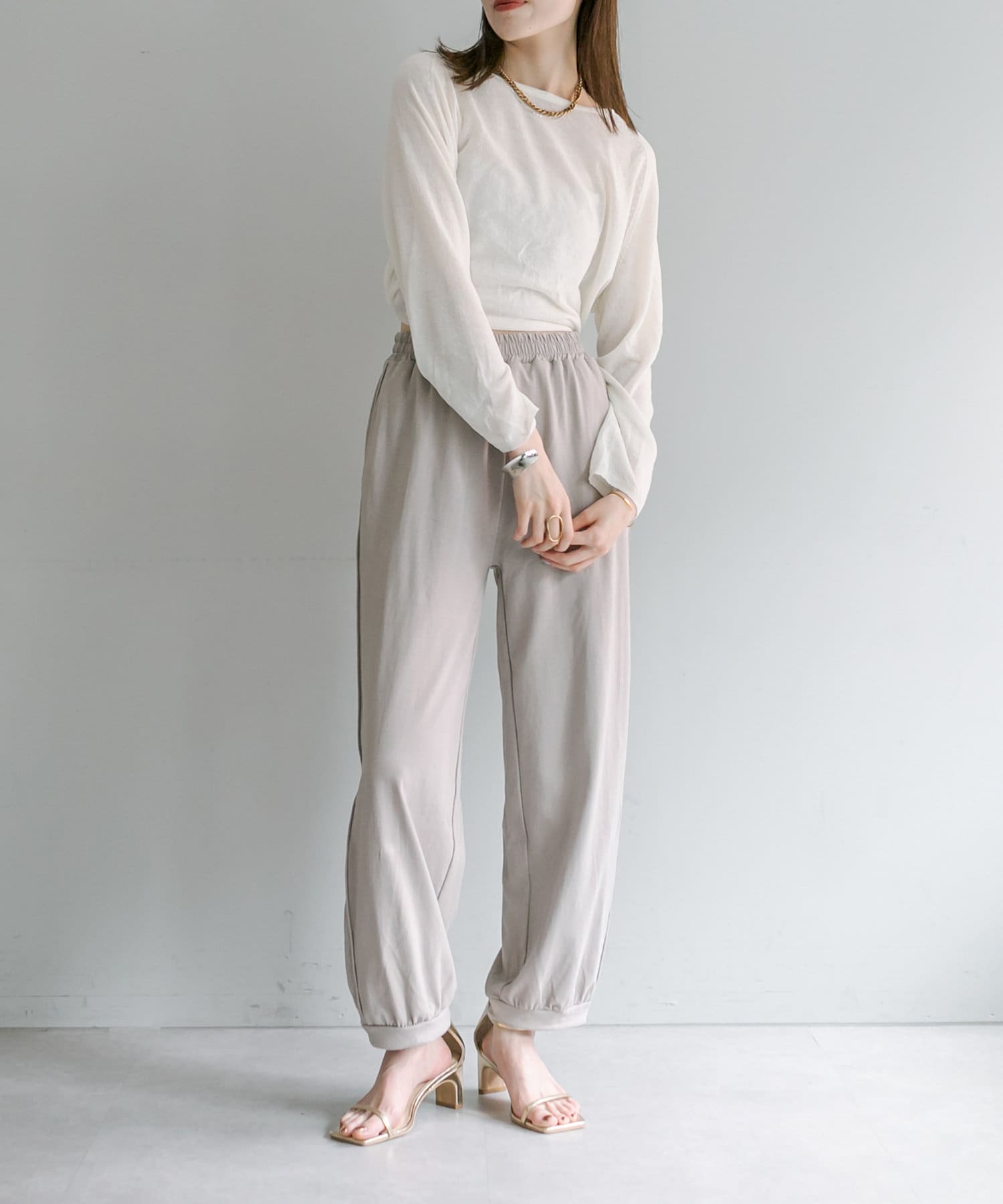 OUTLET(アウトレット) 【mystic】イージースポーティパンツ