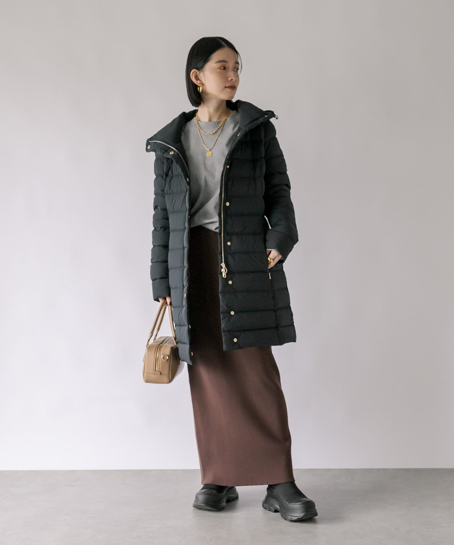 half sleeve bear coat | HANNA CLOSET