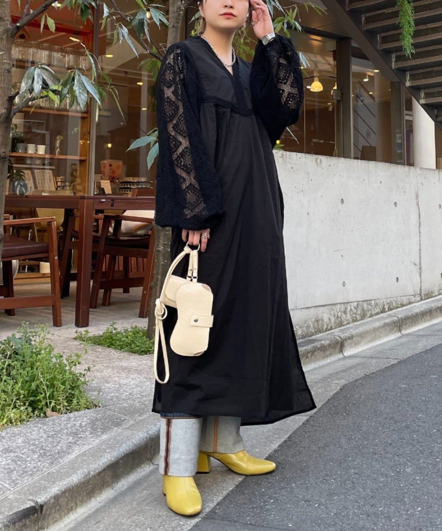 OUTLET(アウトレット) 【Ciaopanic】レースボリュームスリーブワンピース