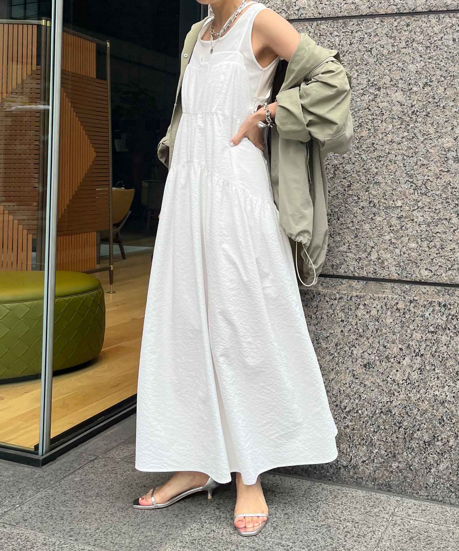 DouDou】バックデザインキャミワンピース | OUTLET(アウトレット