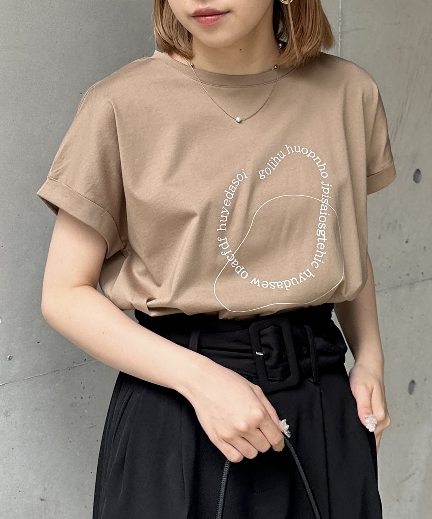 Thevon.(ゼヴォン) ウェーブサークルロゴTシャツ