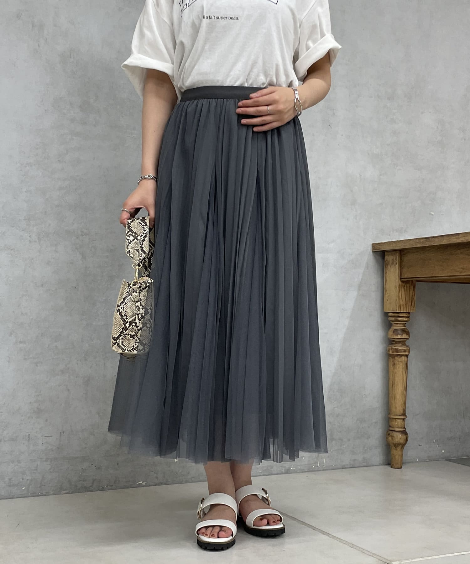 un dix cors(アンディコール) チュールスカート