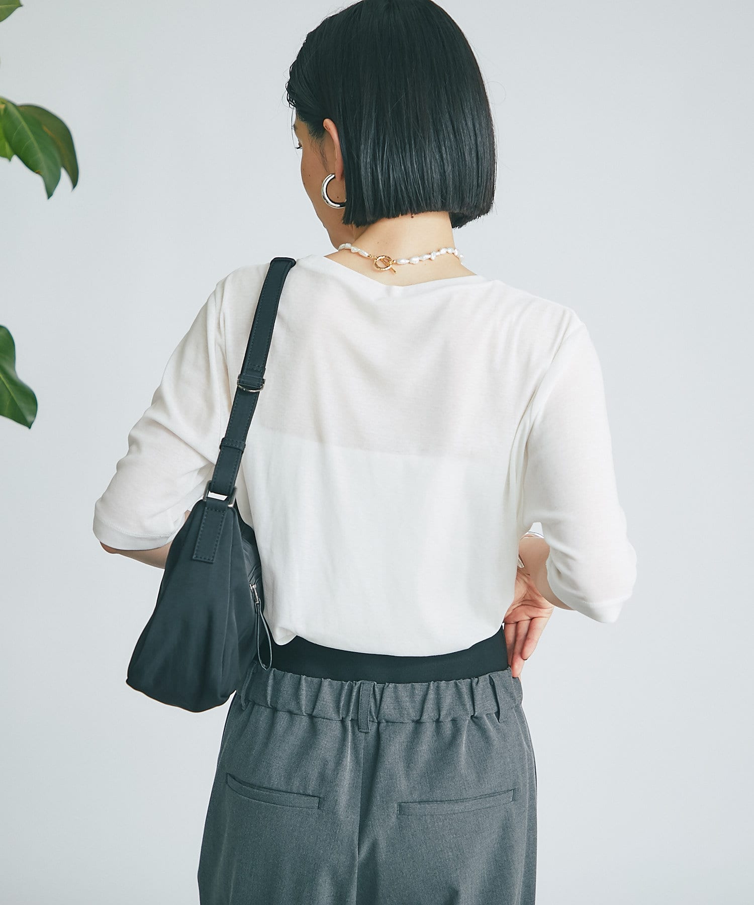 本日限定価格】OMMO SQUARE SLEEVE LOOSE TOP-