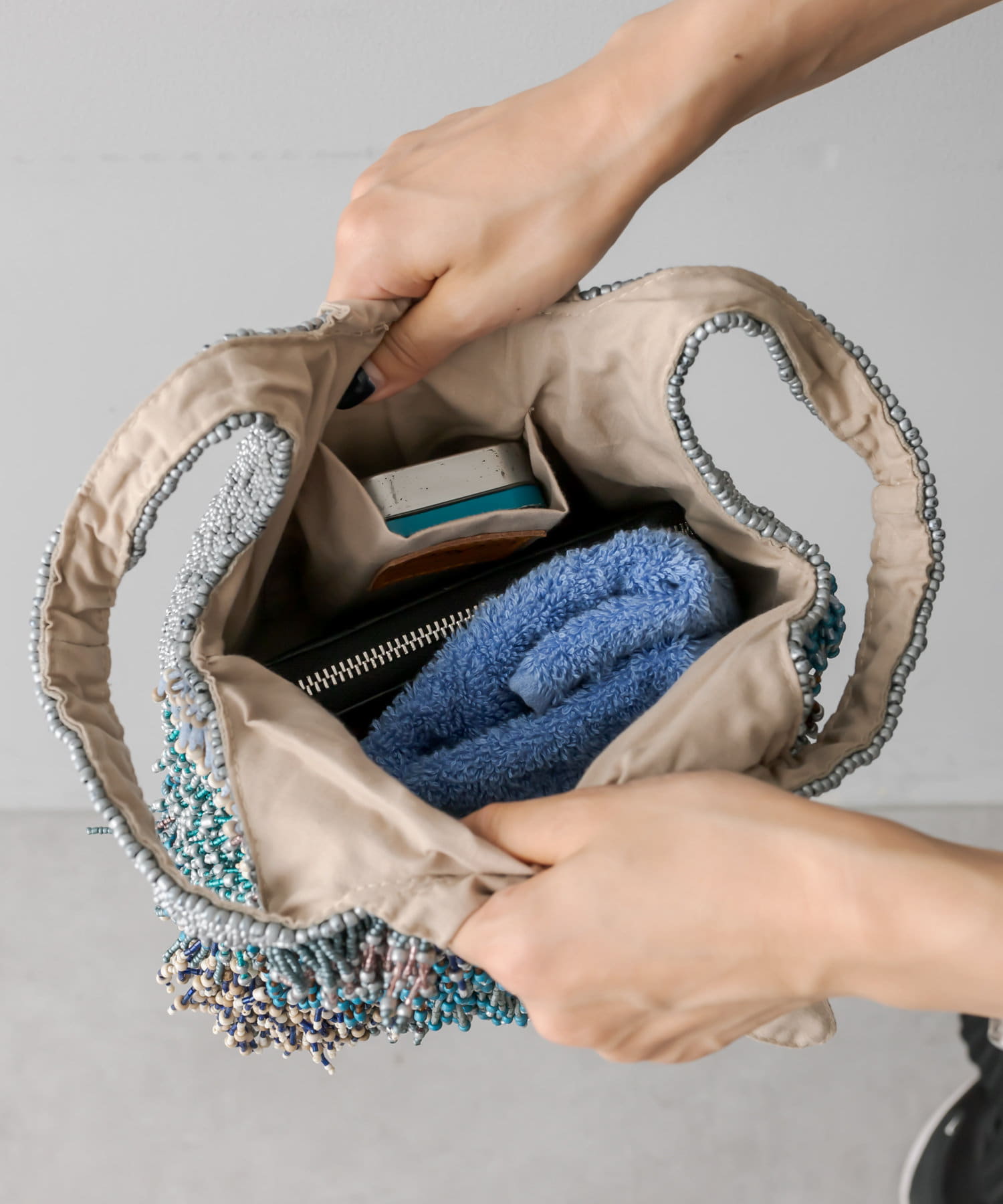 imayin ビーズバッグ 良品 イマイエン imayin ビーズバッグ ビジュー