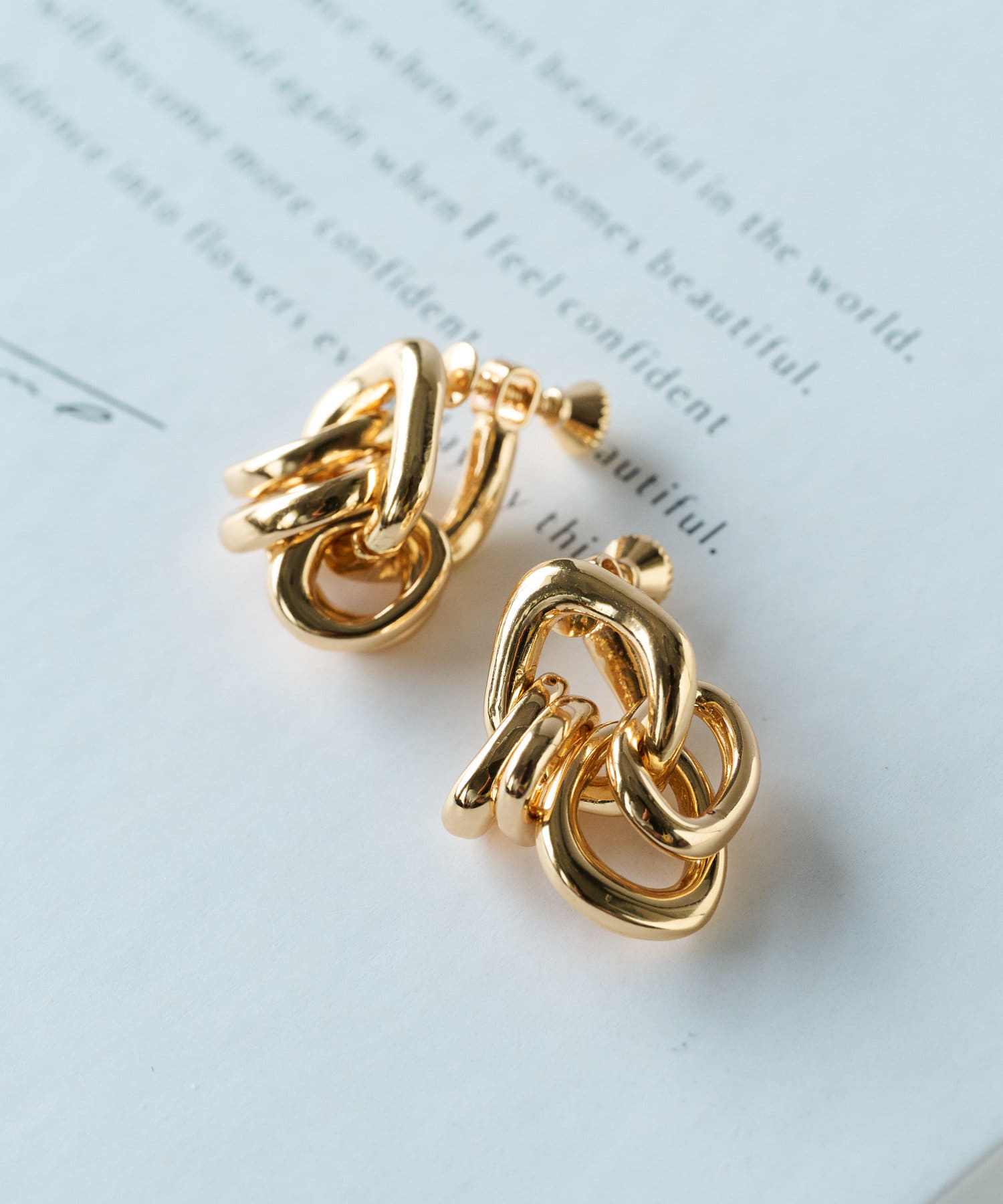 un dix cors(アンディコール) GOLDY/カルテットリングイヤリング