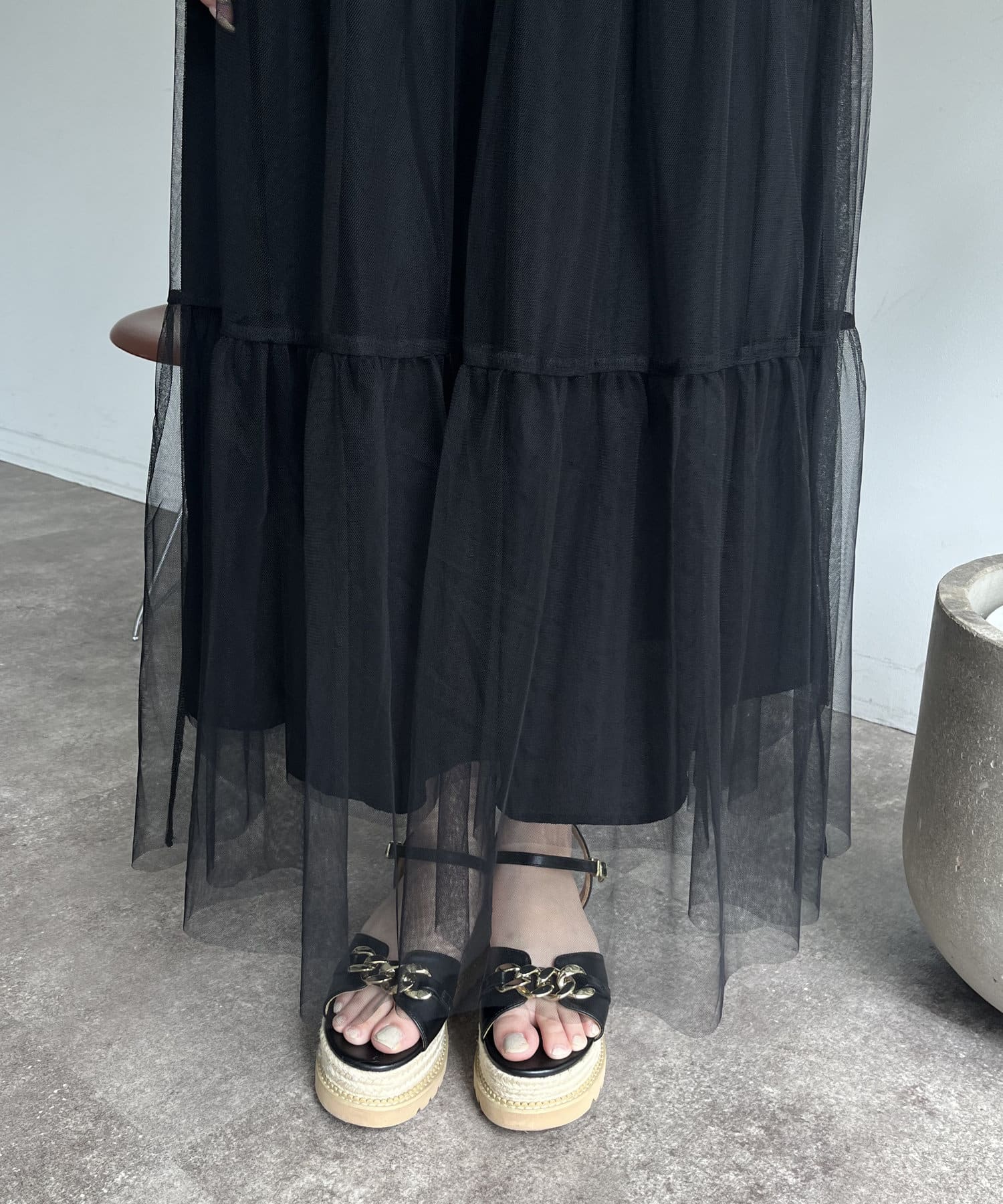 prose verse(プロズヴェール) チュールティアードスカート