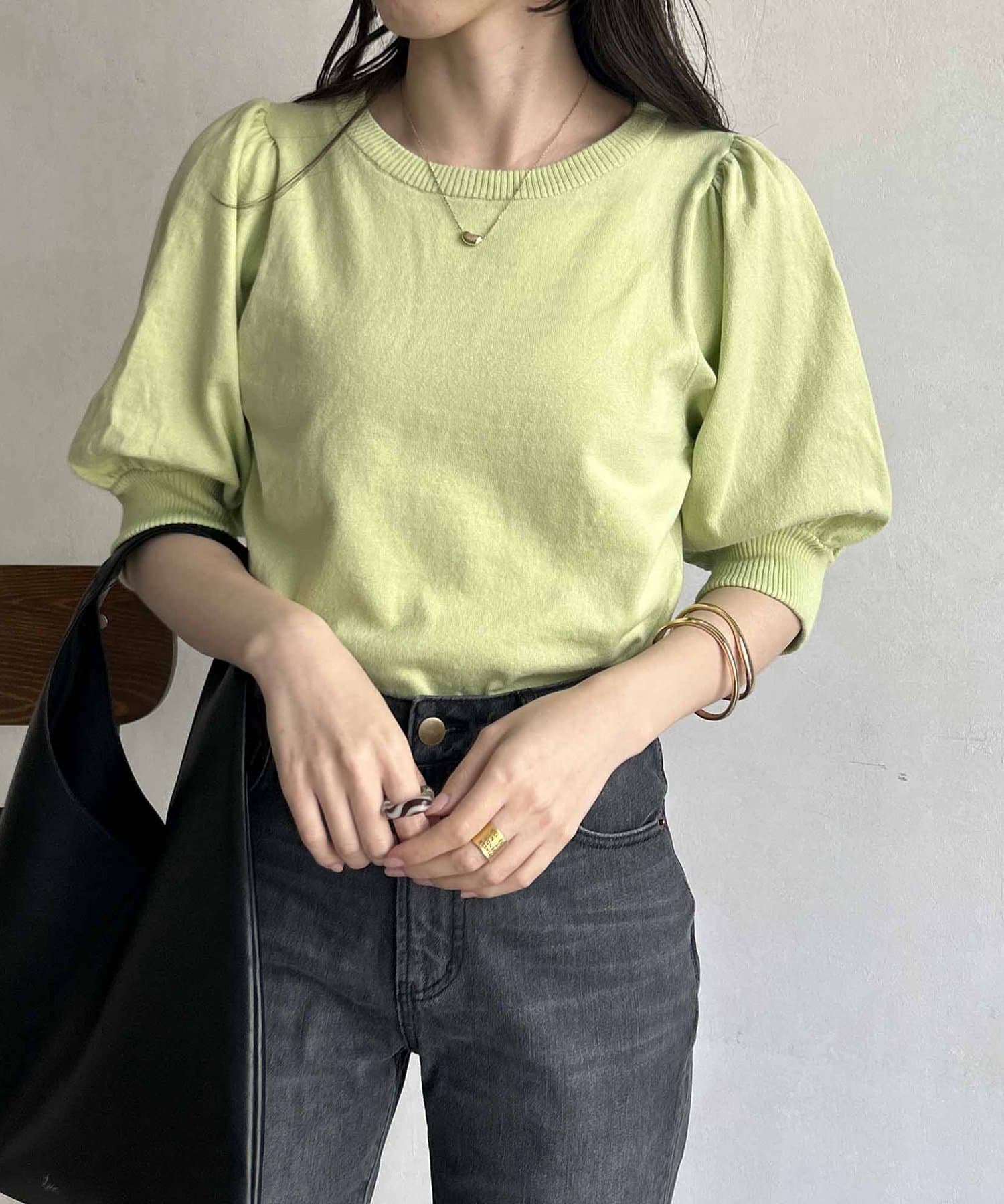 CAPRICIEUX LE'MAGE】5分袖パフニット | OUTLET(アウトレット