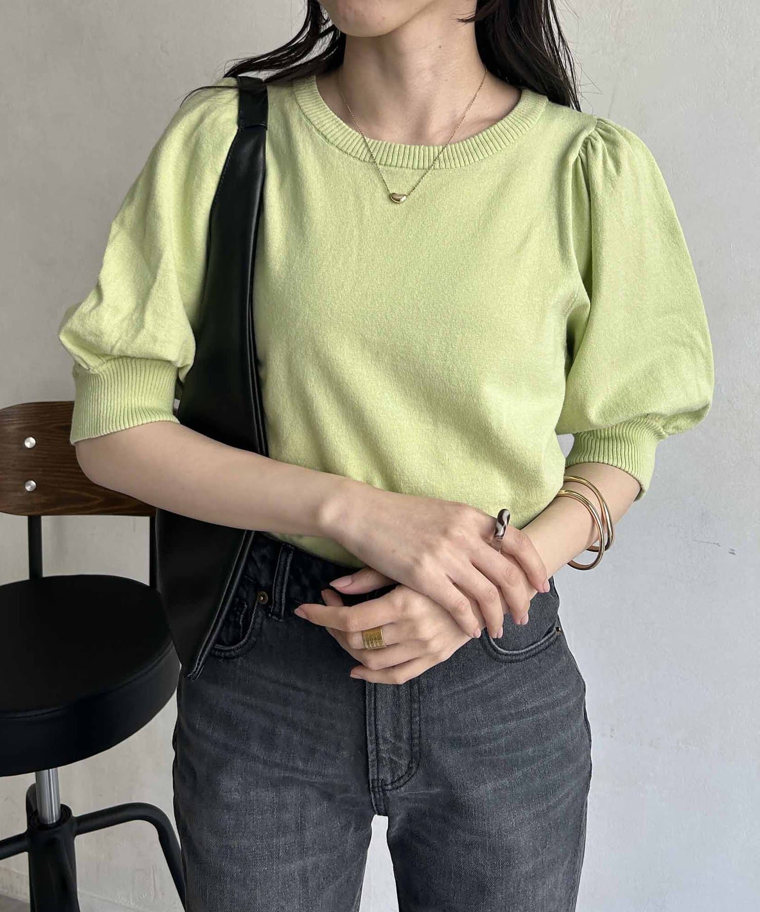 CAPRICIEUX LE'MAGE】5分袖パフニット | OUTLET(アウトレット