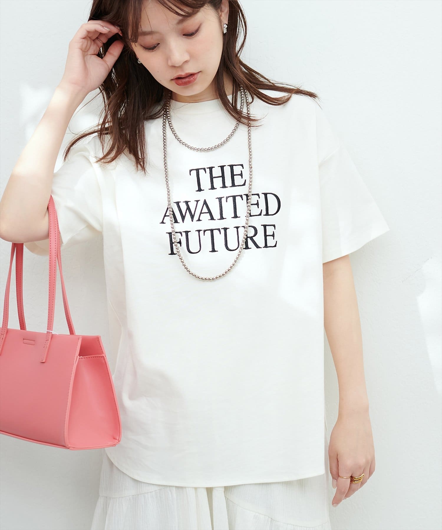 natural couture(ナチュラルクチュール) 汗染み防止接触冷感T