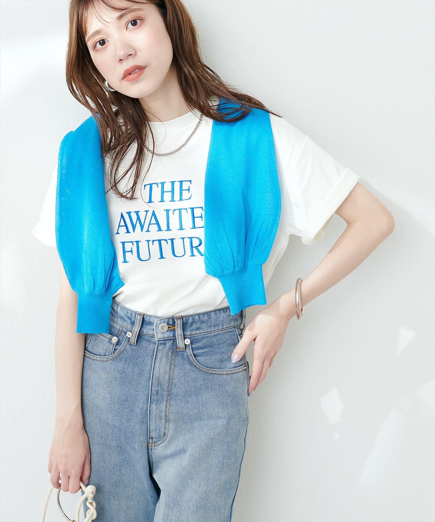 natural couture(ナチュラルクチュール) 汗染み防止接触冷感T