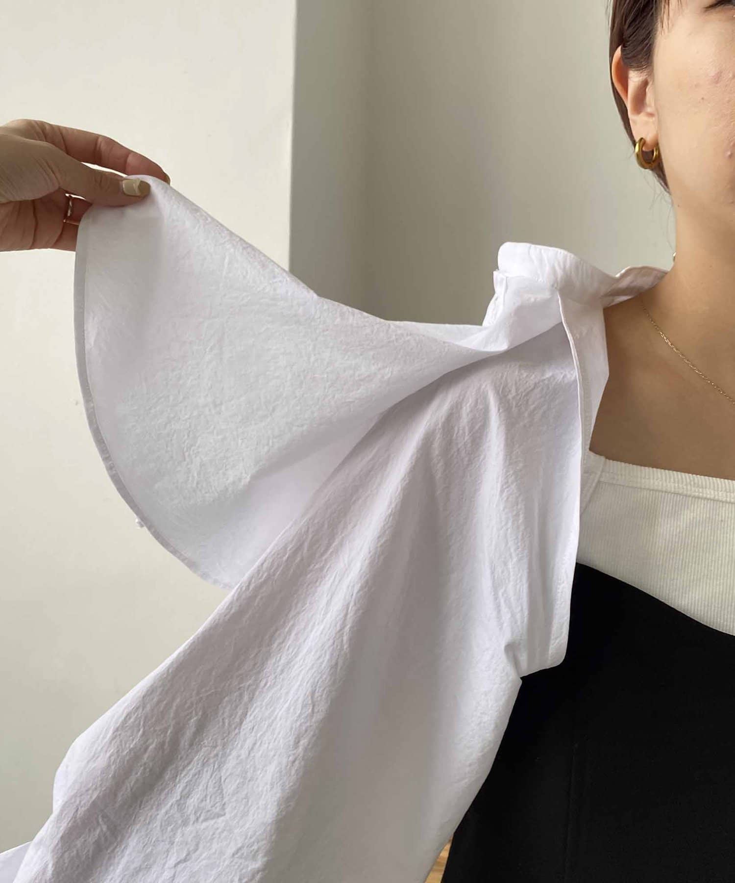 OUTLET(アウトレット) 【CAPRICIEUX LE'MAGE】ケープ襟ボレロシャツ