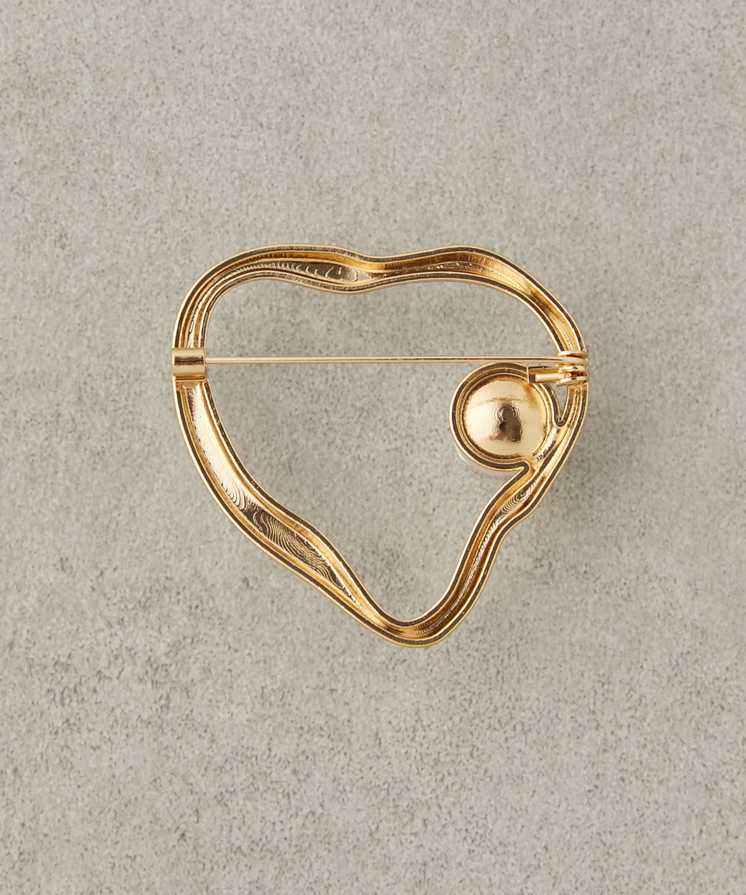 Lattice(ラティス) ハートパールブローチ