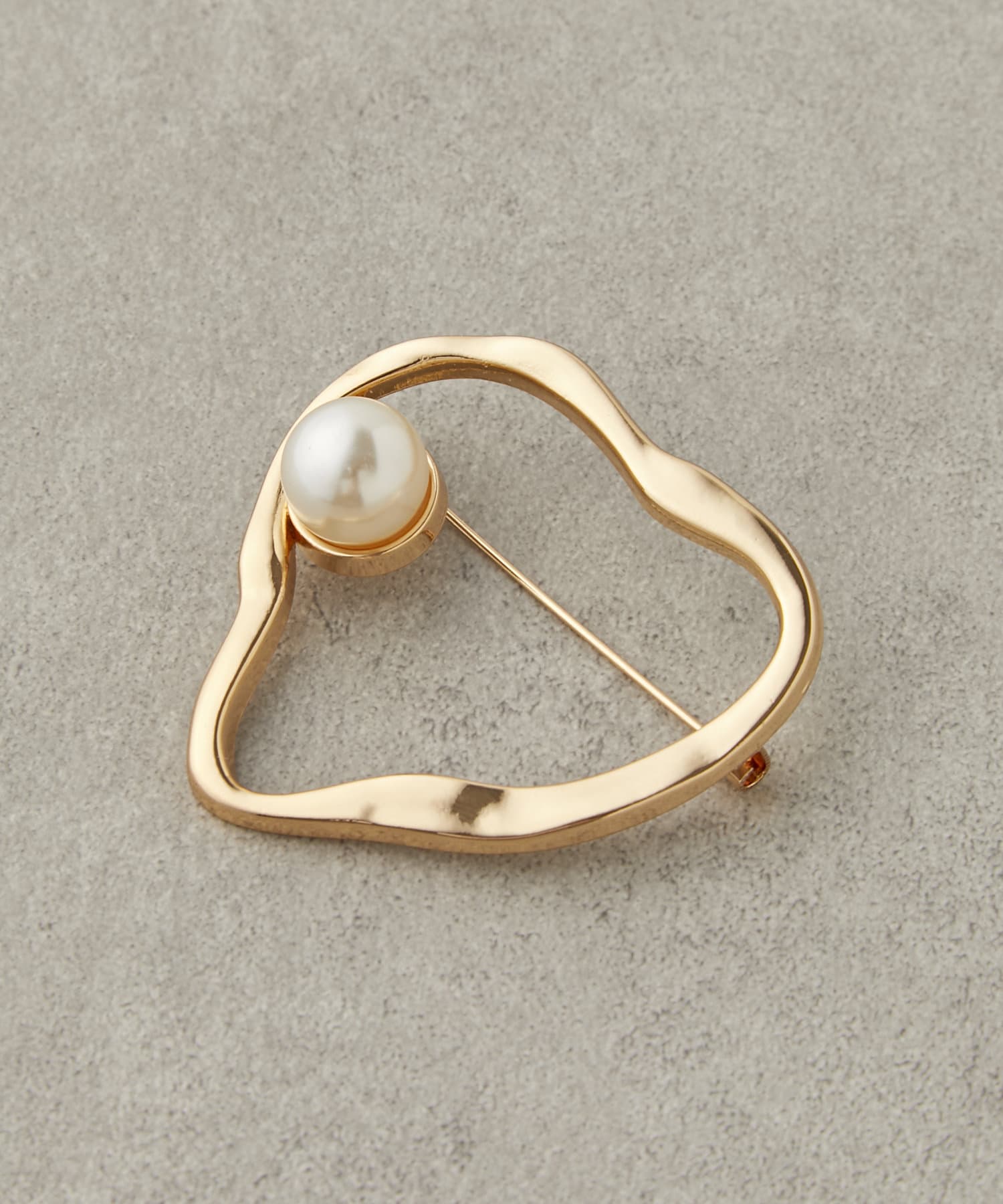 Lattice(ラティス) ハートパールブローチ