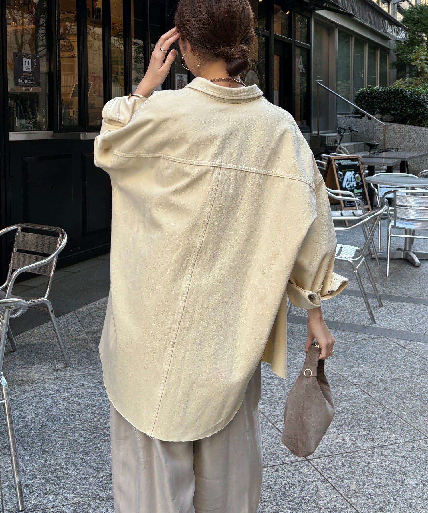 DOUDOU(ドゥドゥ) 【新色追加】ダメージデニムシャツ