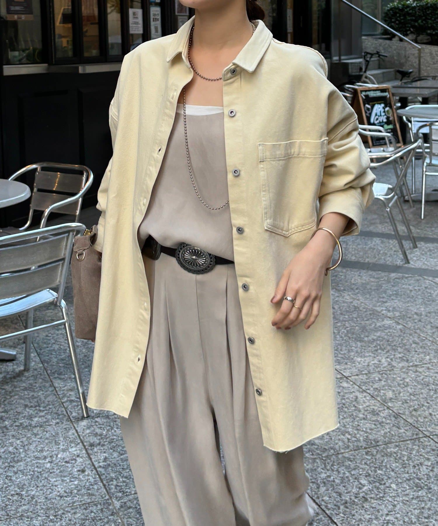 DOUDOU(ドゥドゥ) 【新色追加】ダメージデニムシャツ