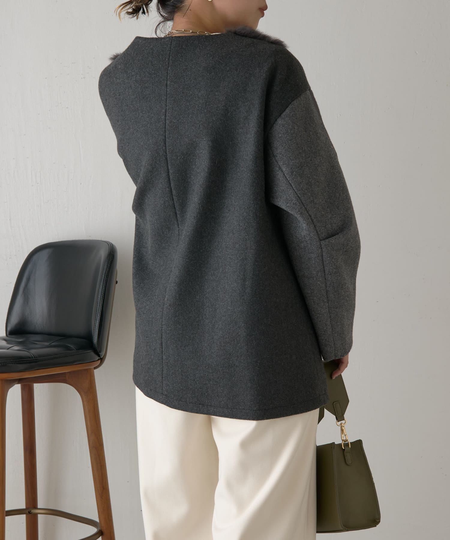 Jena　espace merveilleux(ジェナ　エスパスメルヴェイユ) ファーメルトンジャケット