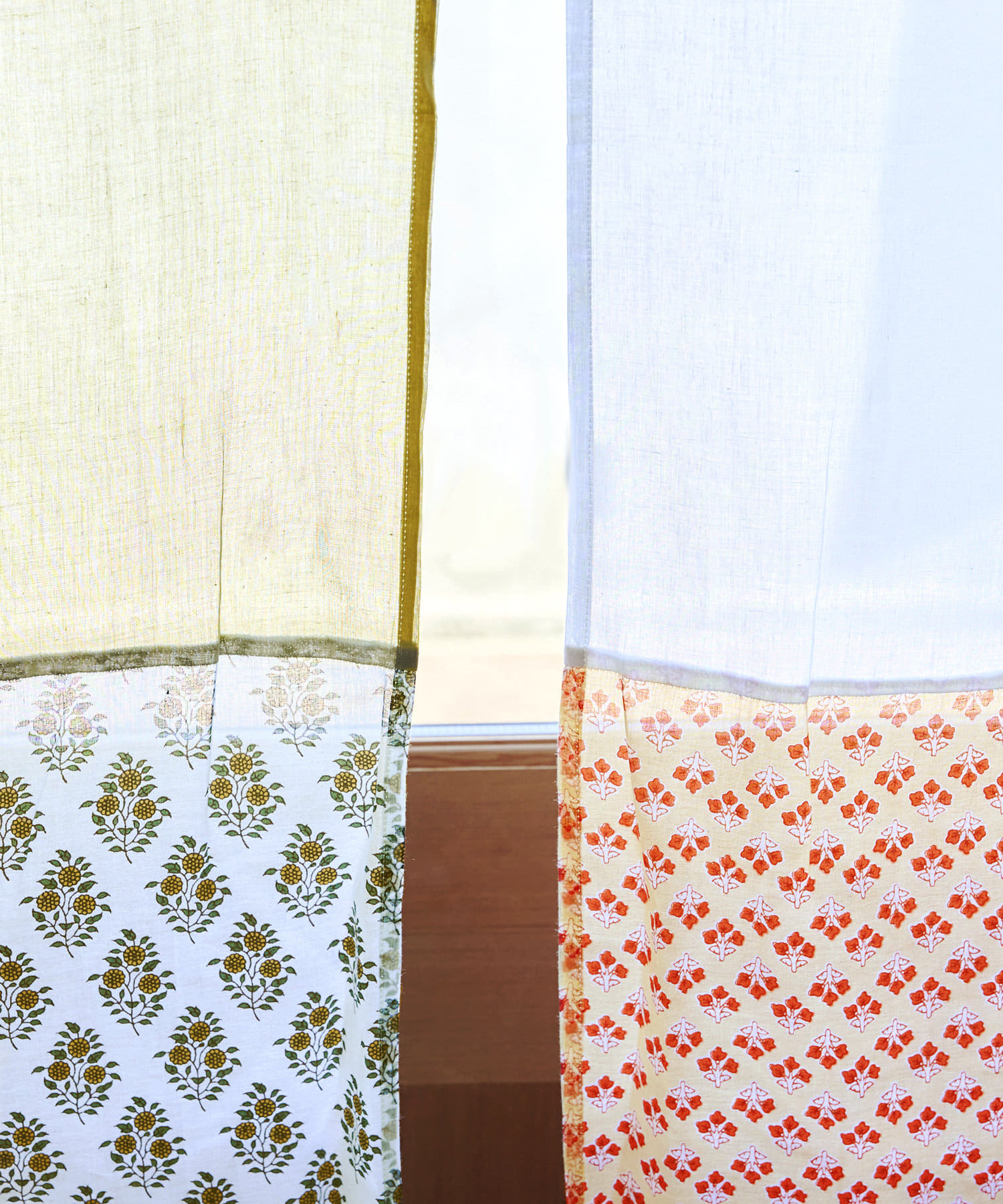 salut!(サリュ) ブロックプリントパッチワークのれん