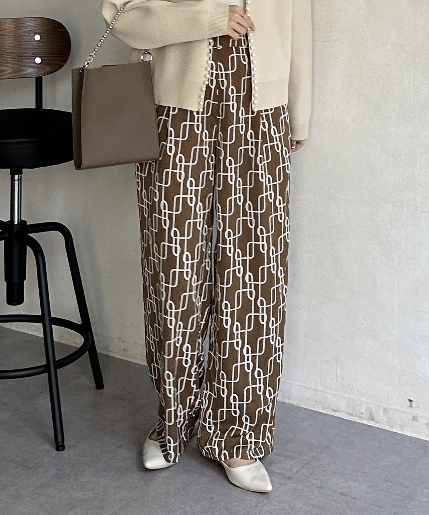ジオメトリック柄 スウェットパンツ ジオメトリック柄 スウェットパンツ | ACANTHUS ONLINE STORE