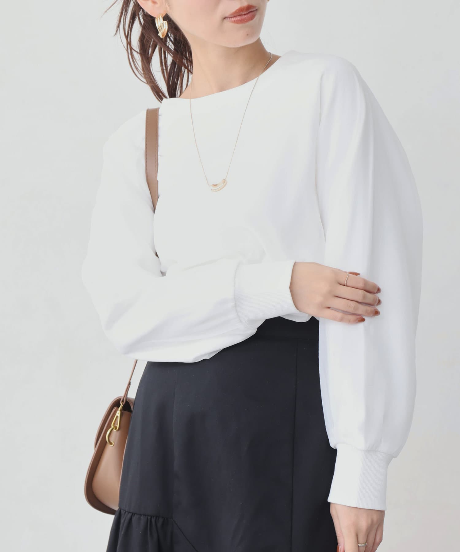 Chez toi(シェトワ) オーガンジーレイヤードプルオーバー