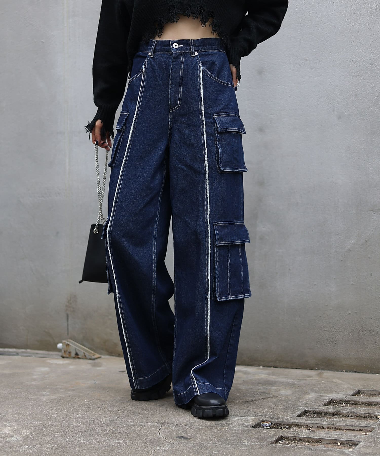 値下げ！　トウキョウジーンズ　tokyo jeans レザーデニム  ブラック
