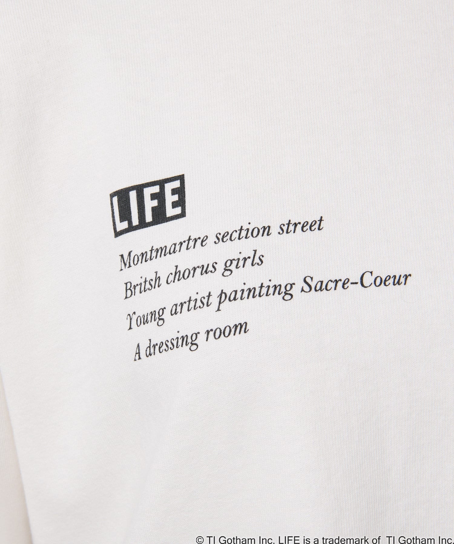 RIVE DROITE(リヴドロワ) 【GOOD ROCK SPEED】LIFE PARIS Tシャツ