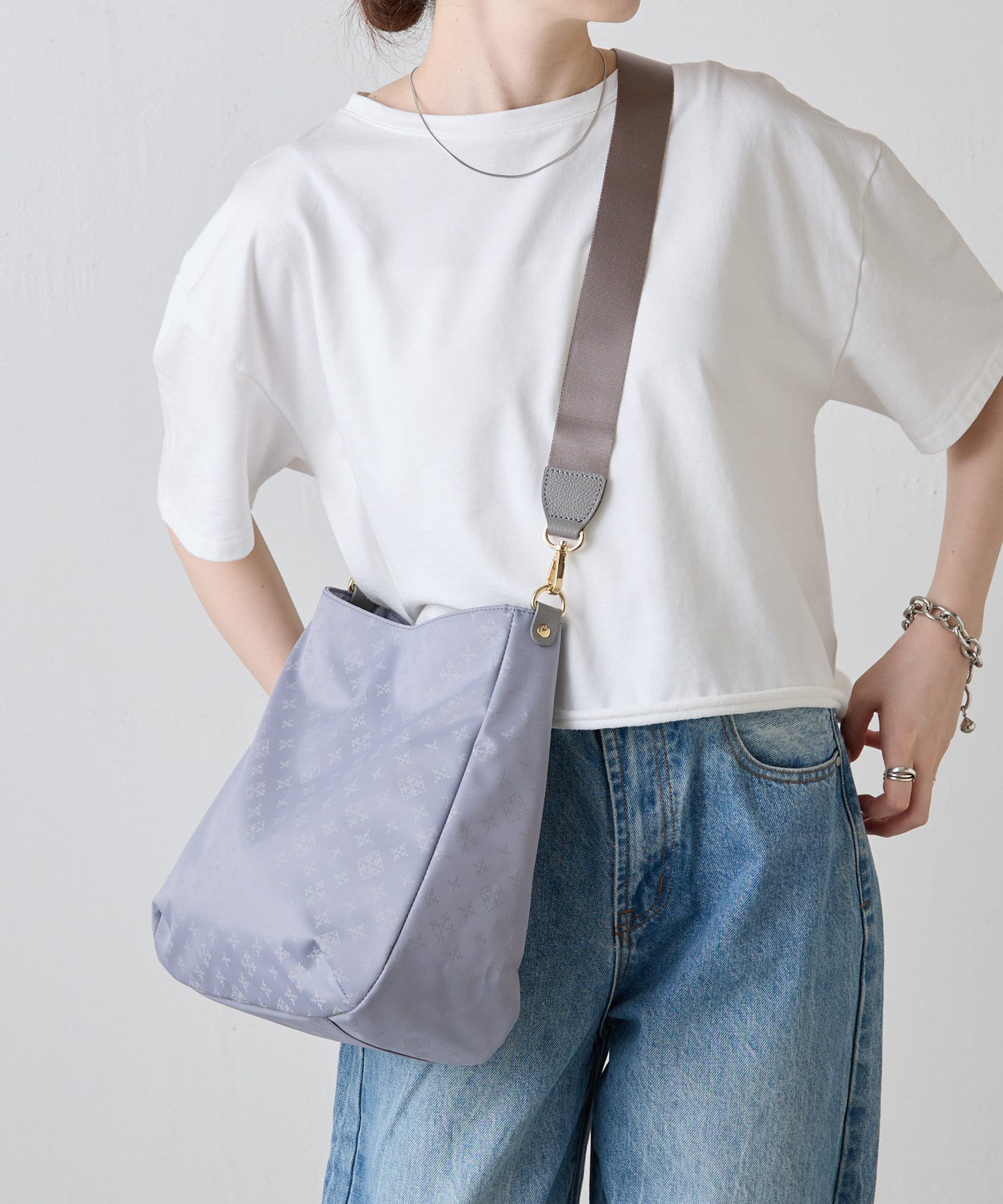 russet(ラシット) モノグラムナイロン2wayショルダーバッグ