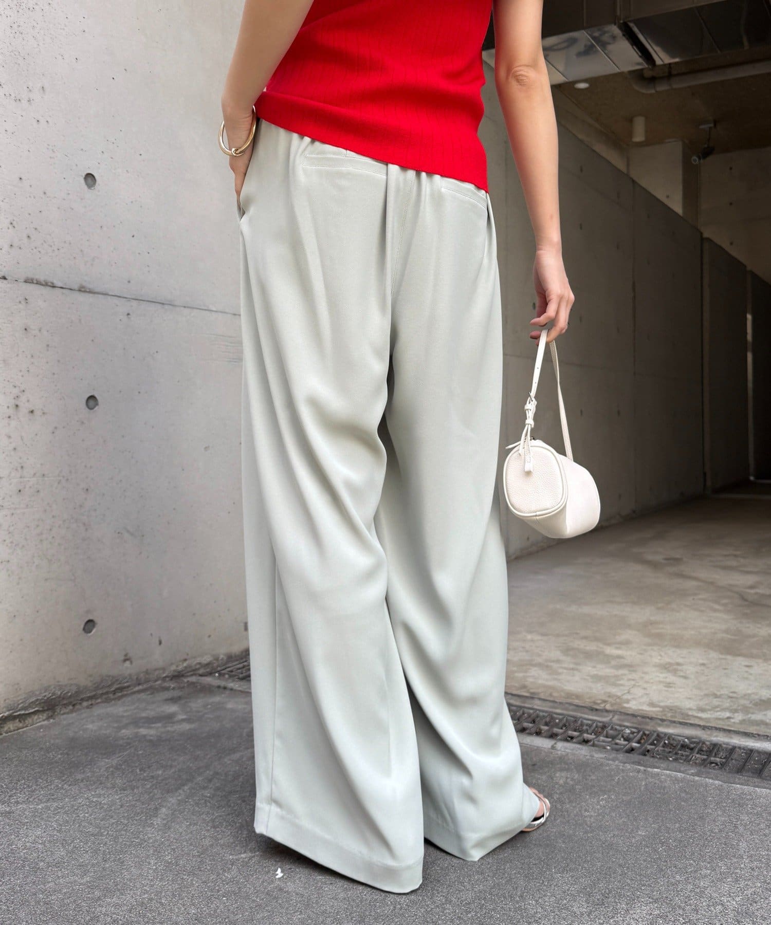 DOUDOU(ドゥドゥ) 【累計販売数3万枚突破/22色４サイズ展開！】タックワイドパンツ