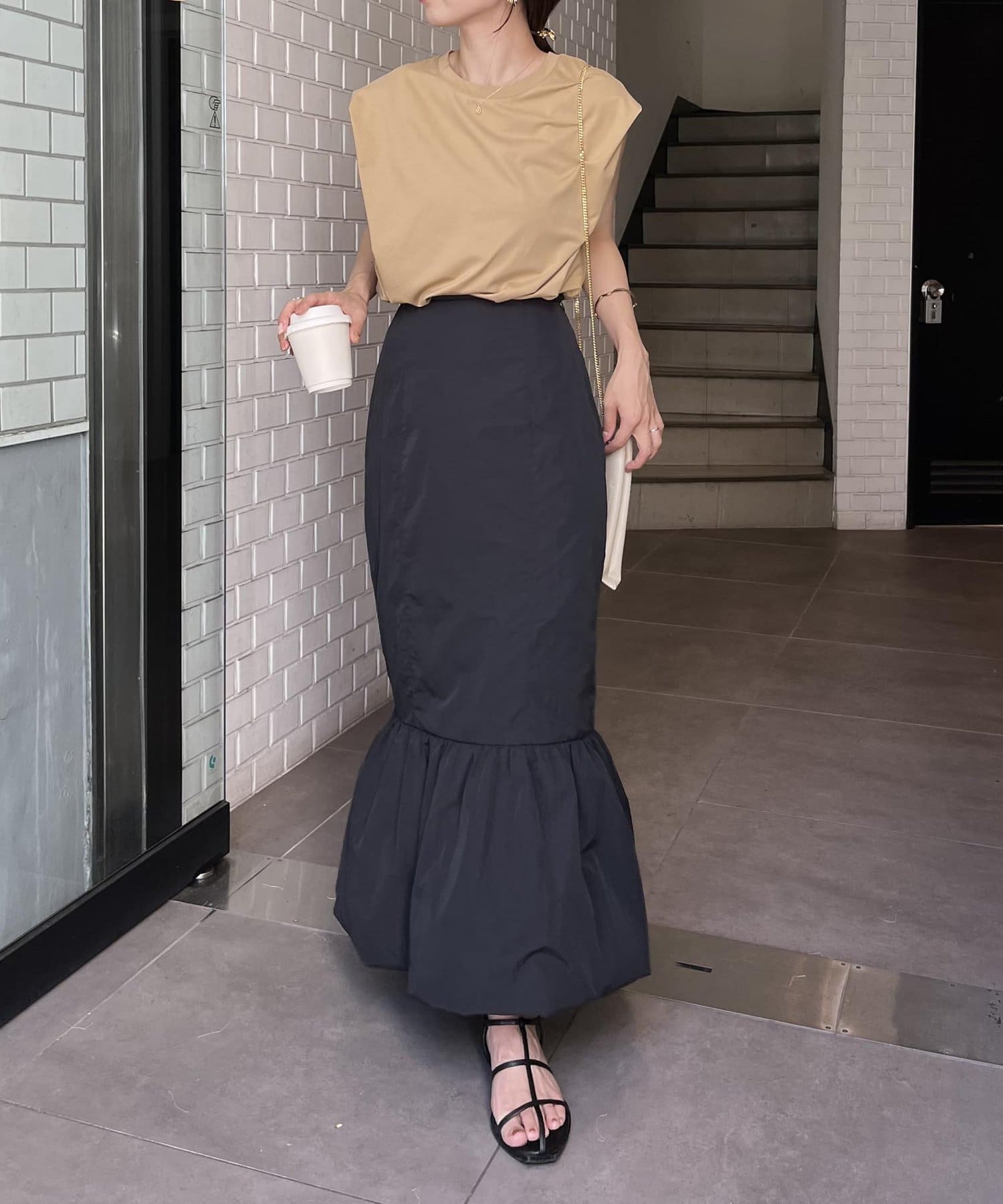 CAPRICIEUX LE'MAGE(カプリシュレマージュ) 裾バルーンスカート