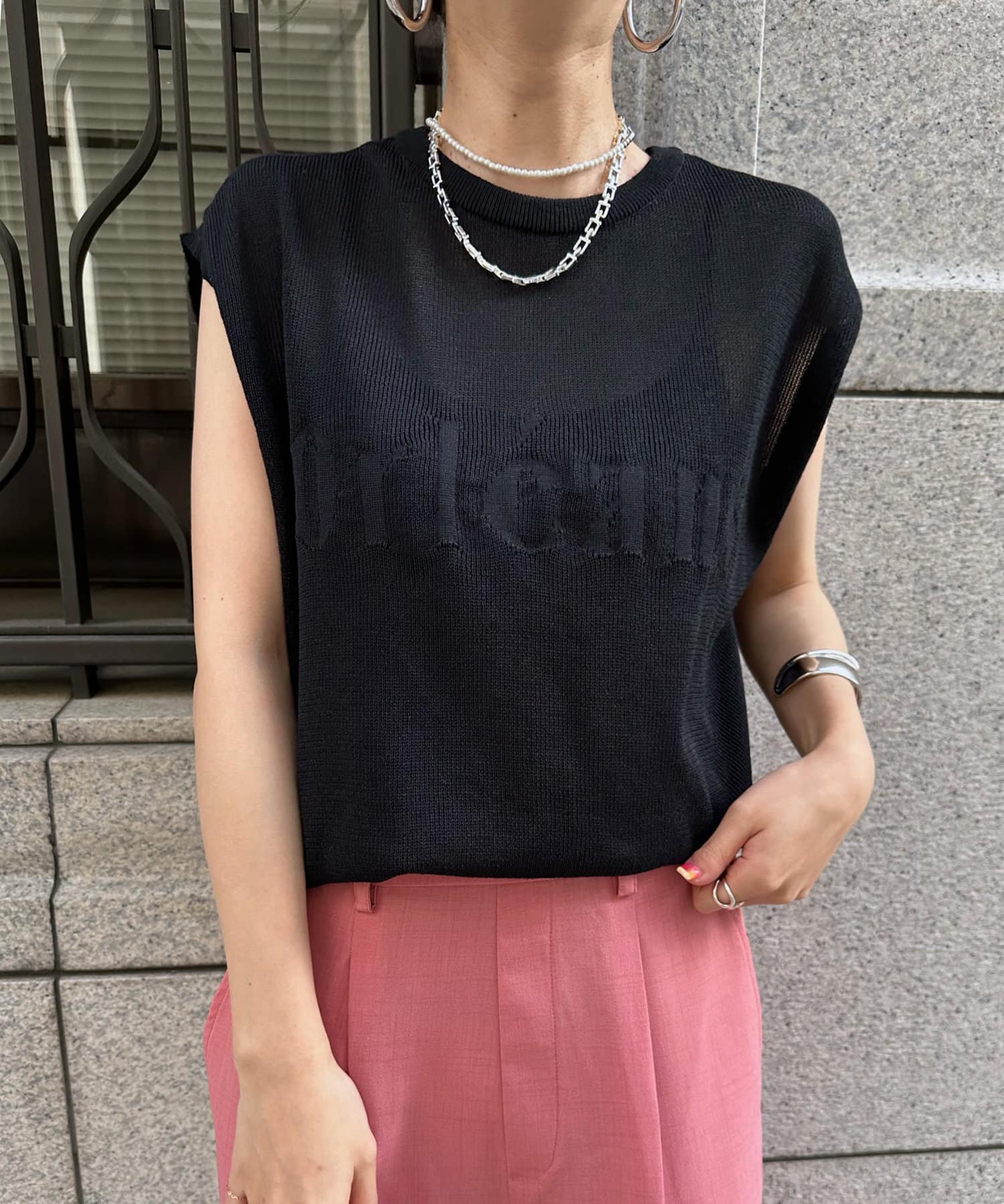 OUTLET(アウトレット) 【DouDou】針抜きロゴニット