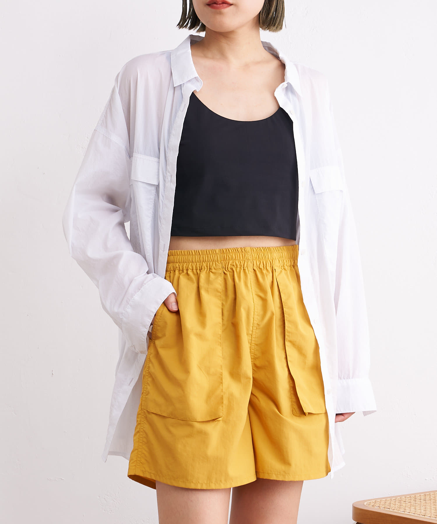 OUTLET(アウトレット) 【earthy_】【撥水/速乾】ナイロンマルチポケットショーツ