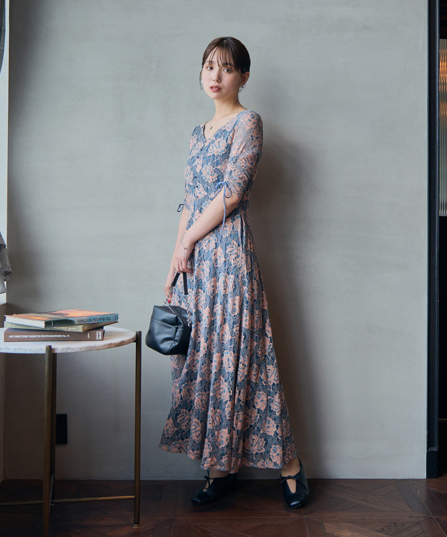 オケージョンドレス/結婚式】Uneven bicolor dress | Kastane(カスタネ