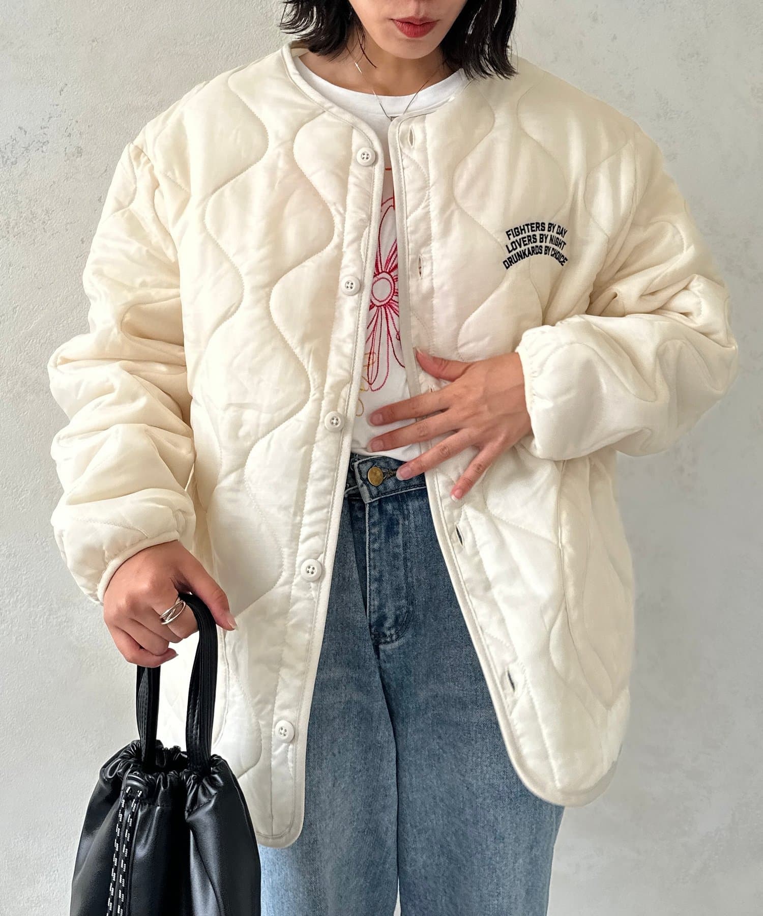 バック刺繍キルティングジャケット | CPCM(シーピーシーエム