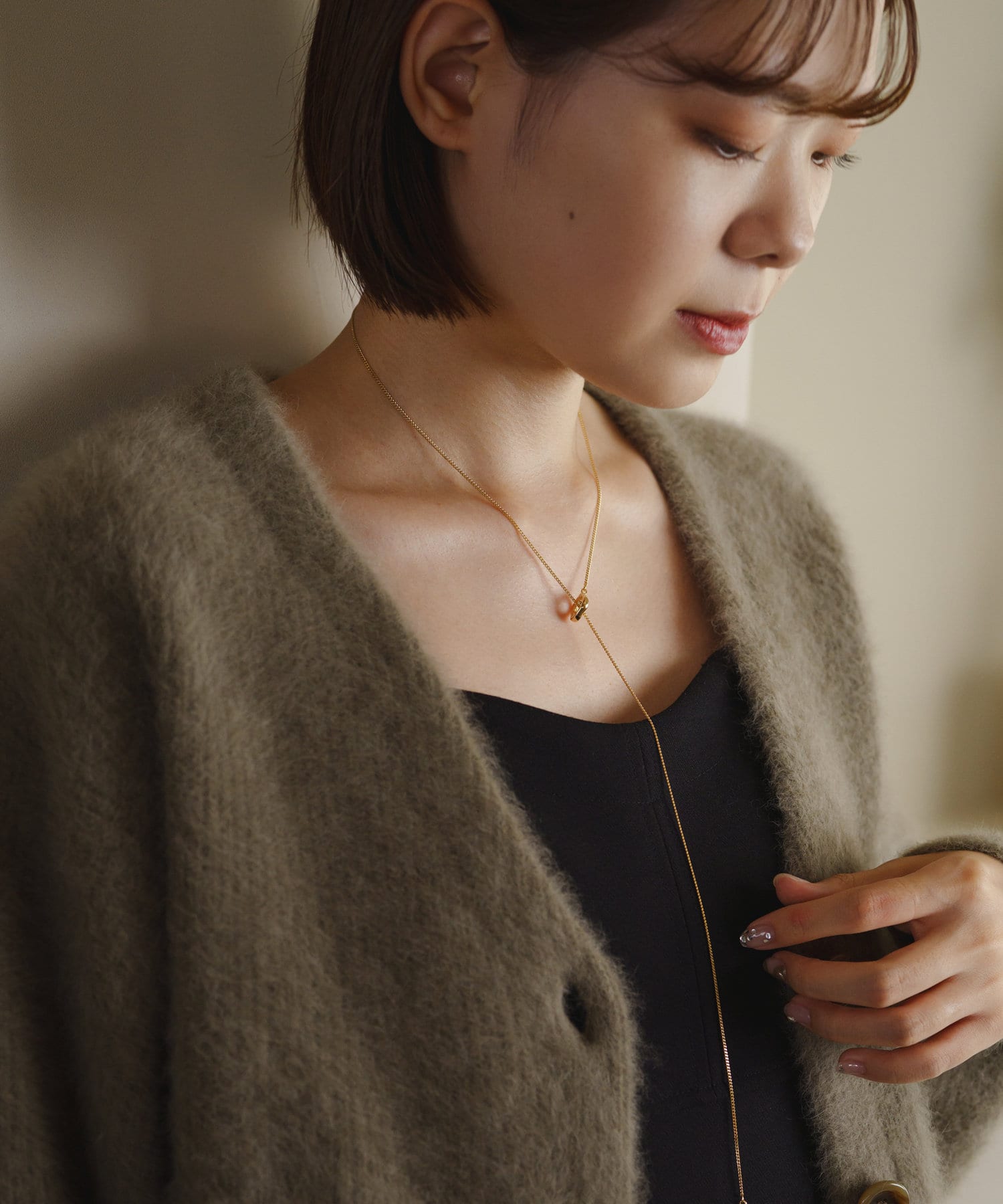 ハンドバッグ 【2023AW】《gem_by russet》ティアードロップバッグ 