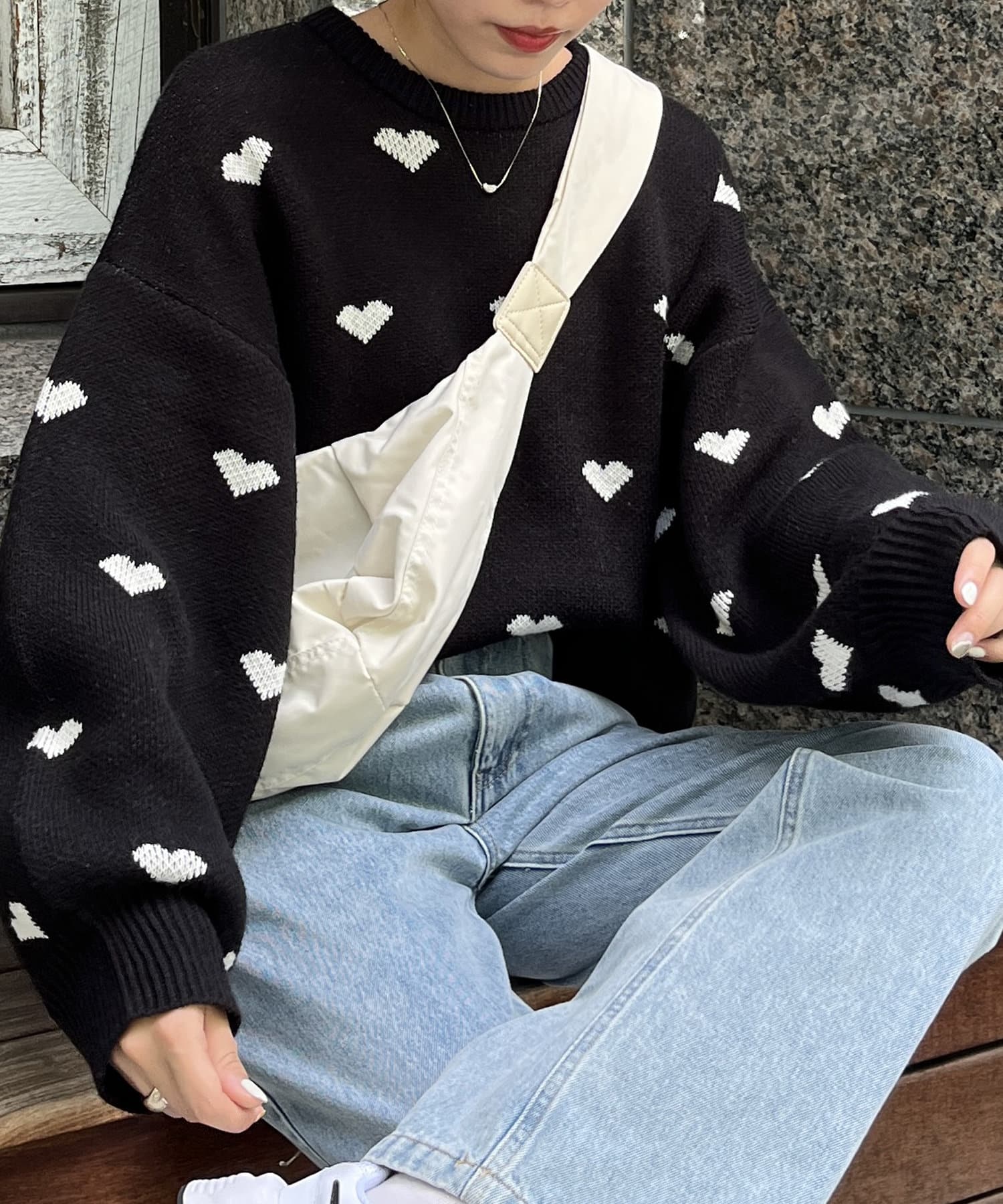 Fifi\u0026Romeo カシミアハートのセーター SサイズサイズS - 犬用品