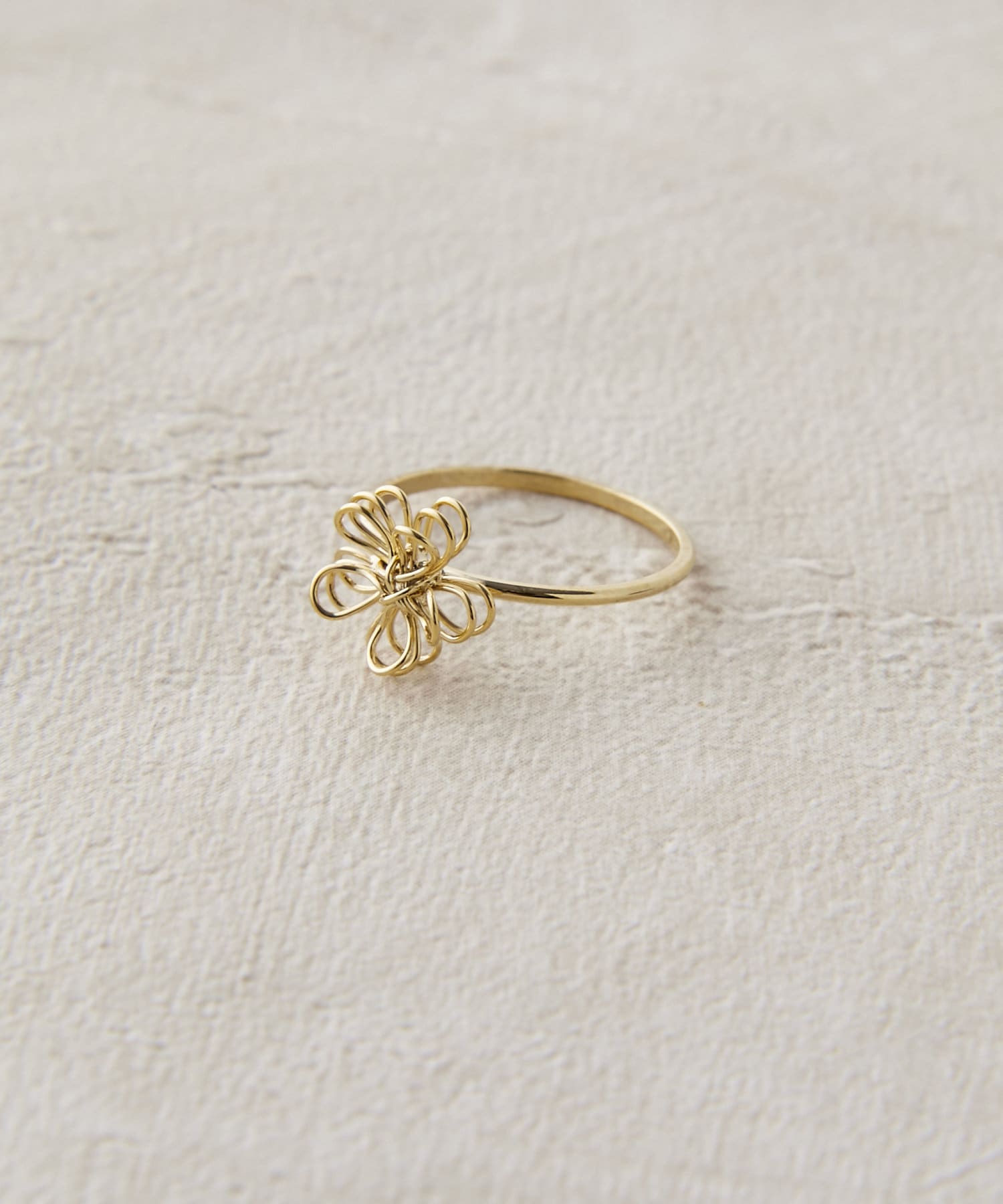 Lattice(ラティス) フラワーメタルピンキーリング