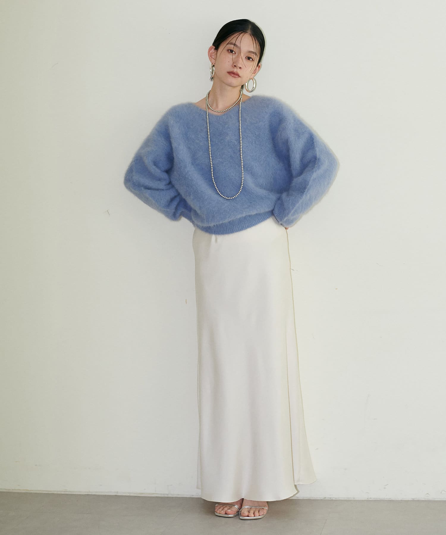 LARUTA(ラルータ) サテンナロースカート