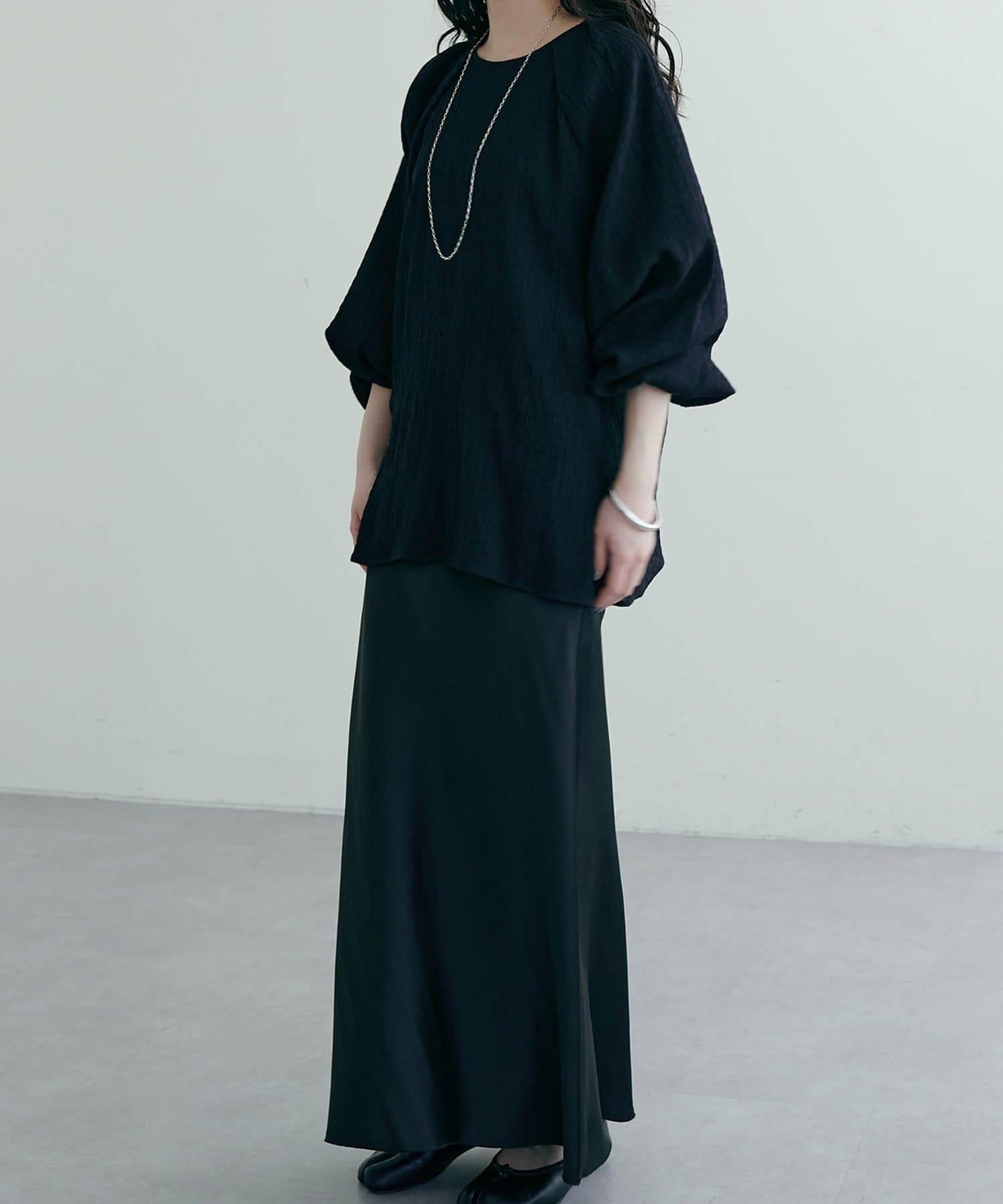 LARUTA(ラルータ) サテンナロースカート