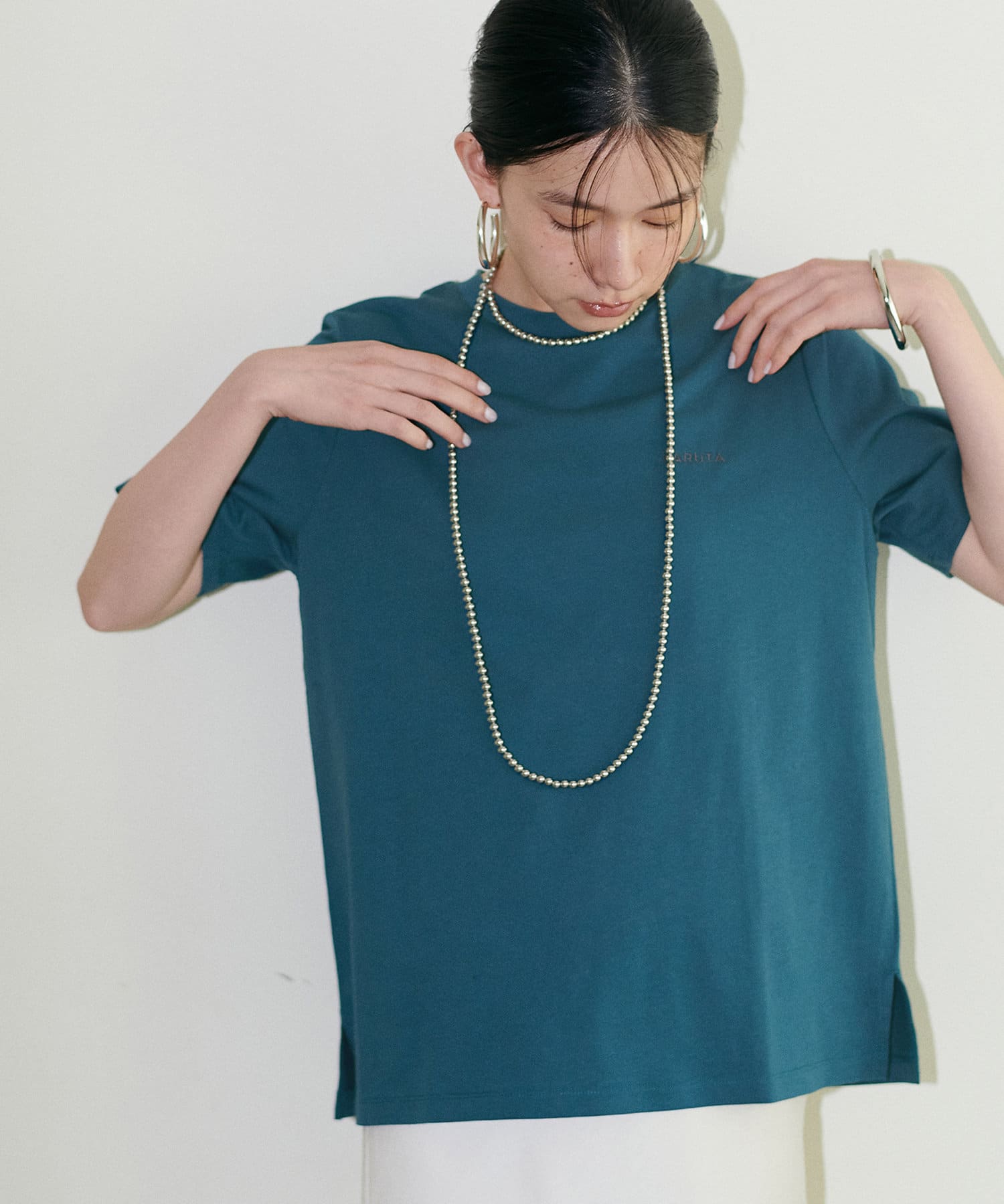 LARUTA(ラルータ) 汗染み防止ロゴT