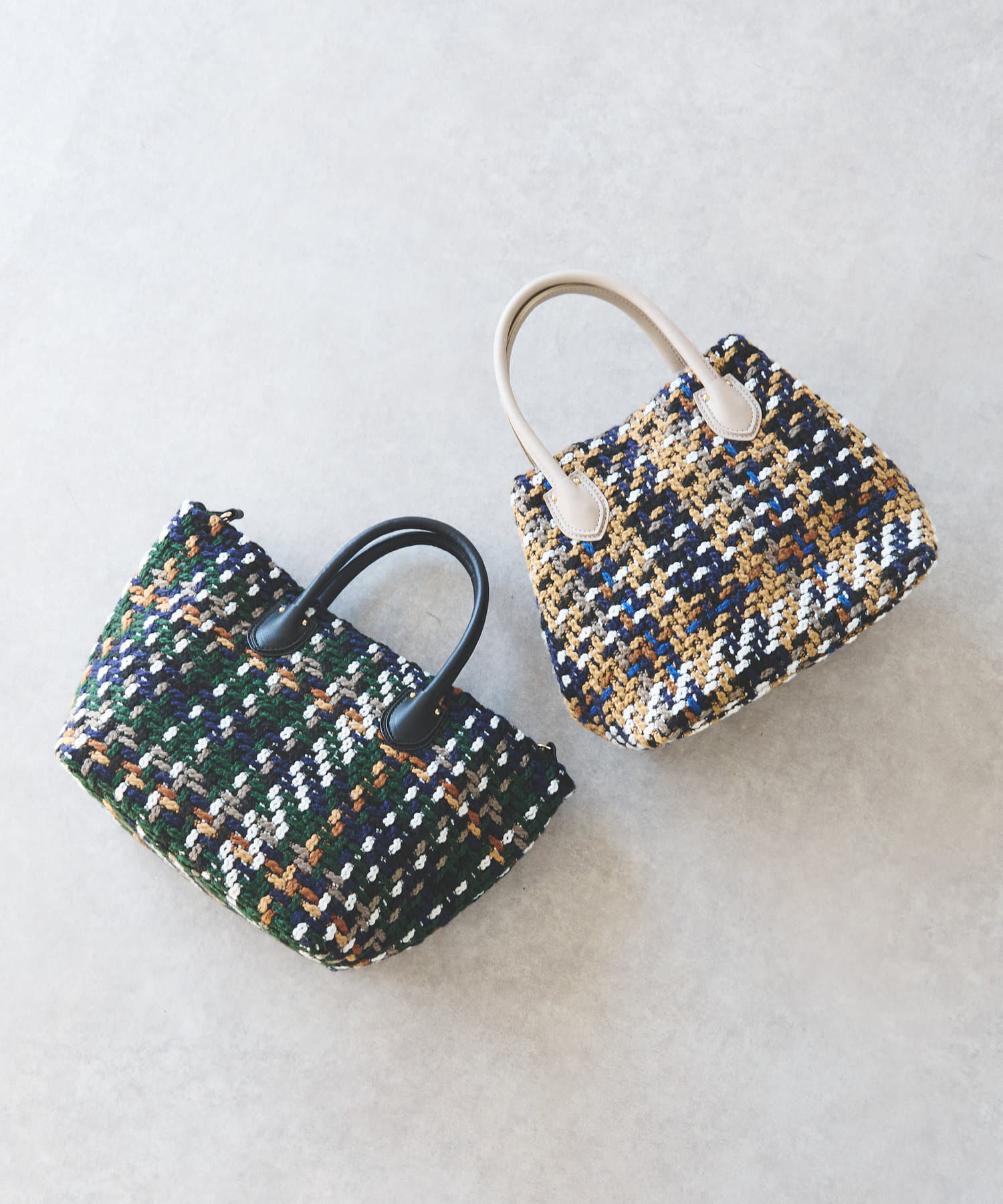 un dix cors(アンディコール) ツイードバッグ