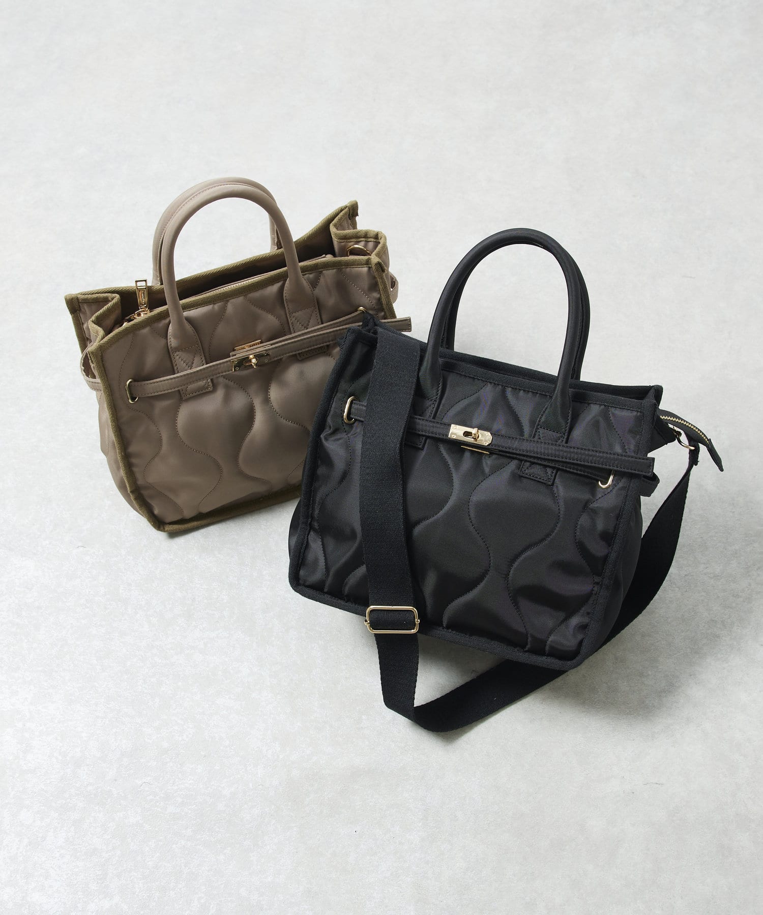 un dix cors(アンディコール) キルティングトートバッグ