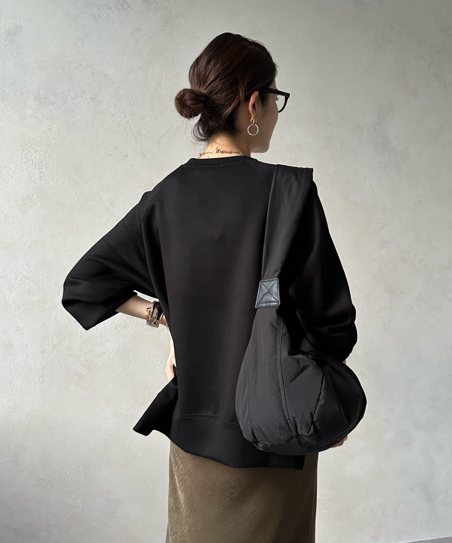 DOUDOU(ドゥドゥ) 【WEB限定】 エンボスロゴダンボールプルオーバー