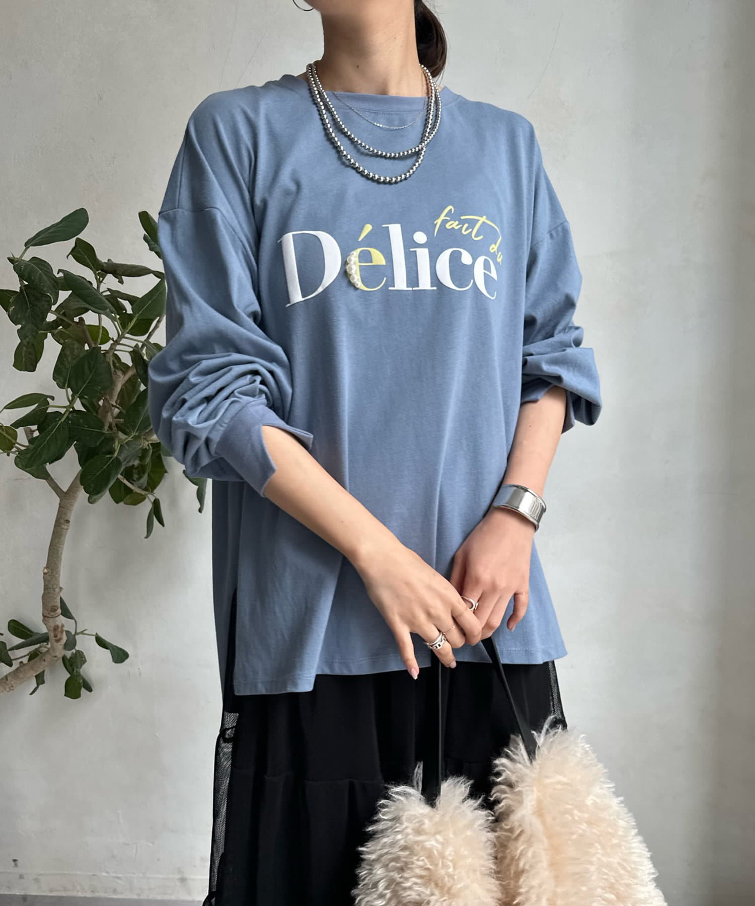 WEB限定】 Delice発砲プリントパールロゴロンTEE | DOUDOU(ドゥドゥ