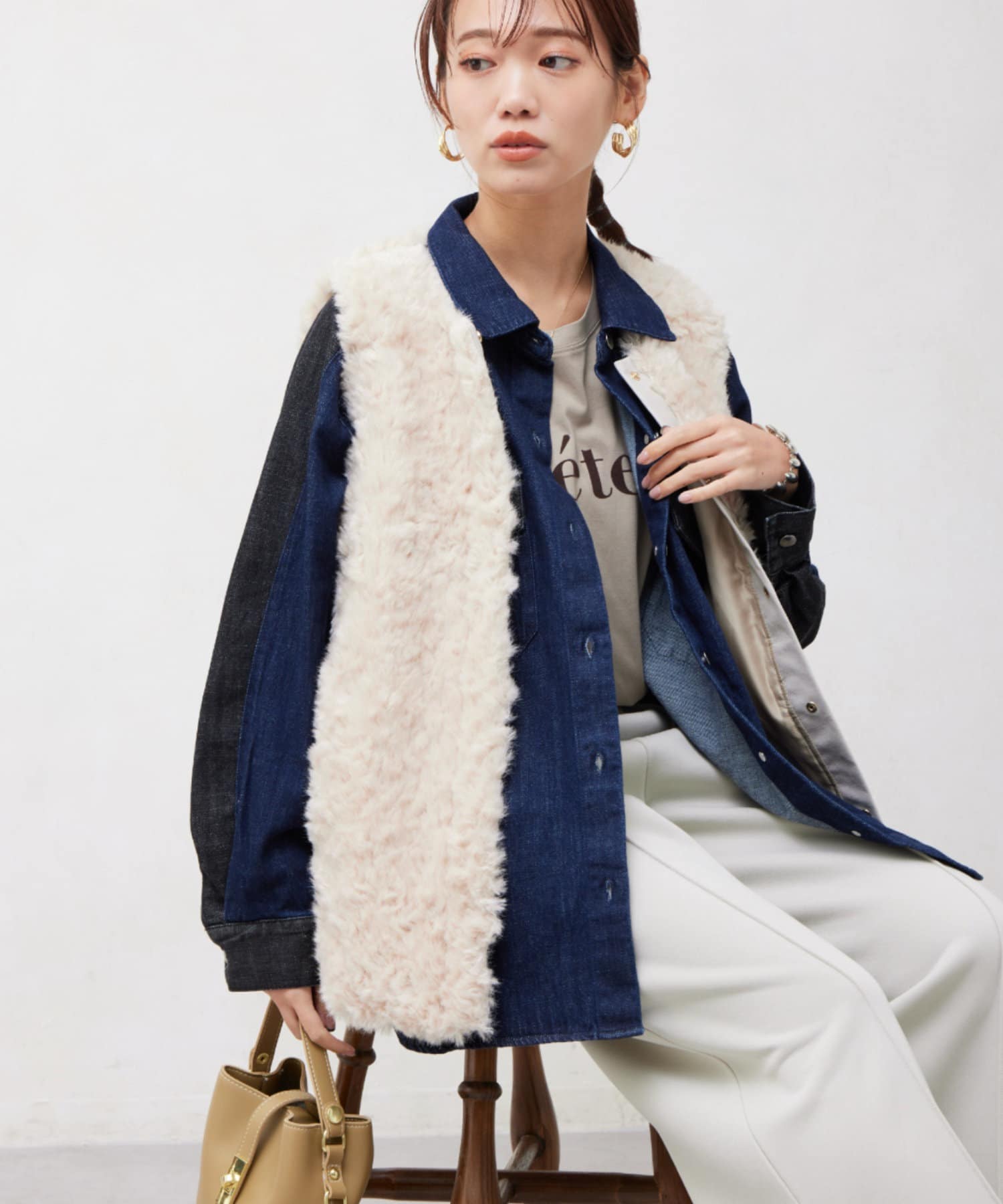 Chez toi(シェトワ) BIGシルエットジャケットシャツ