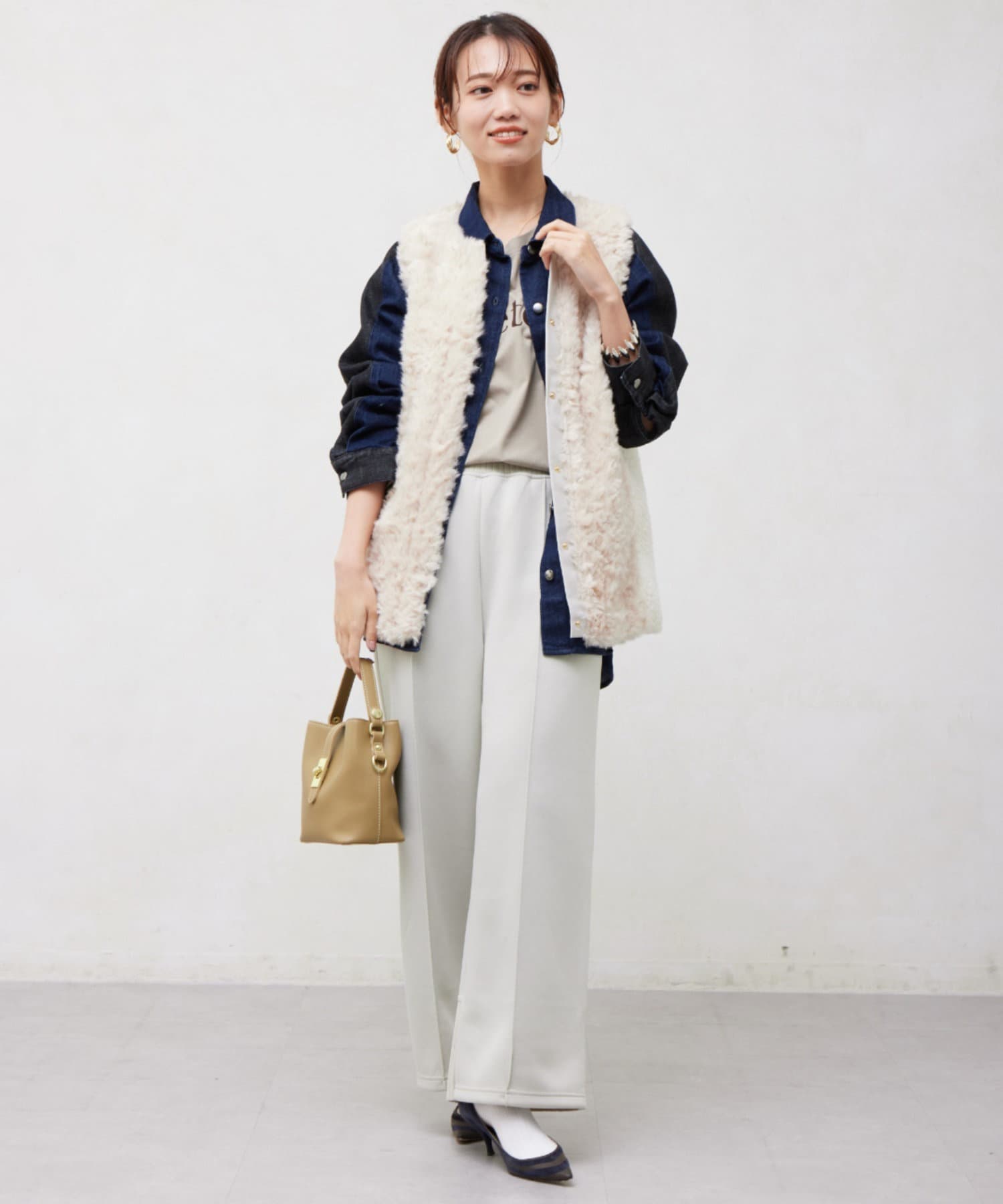 Chez toi(シェトワ) BIGシルエットジャケットシャツ