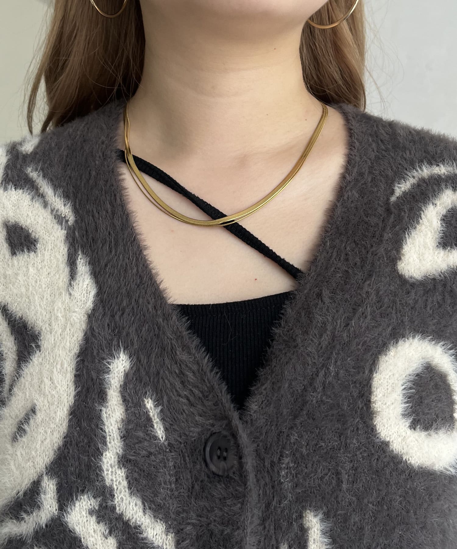 prose verse(プロズヴェール) マーブル柄シャギーカーディガン