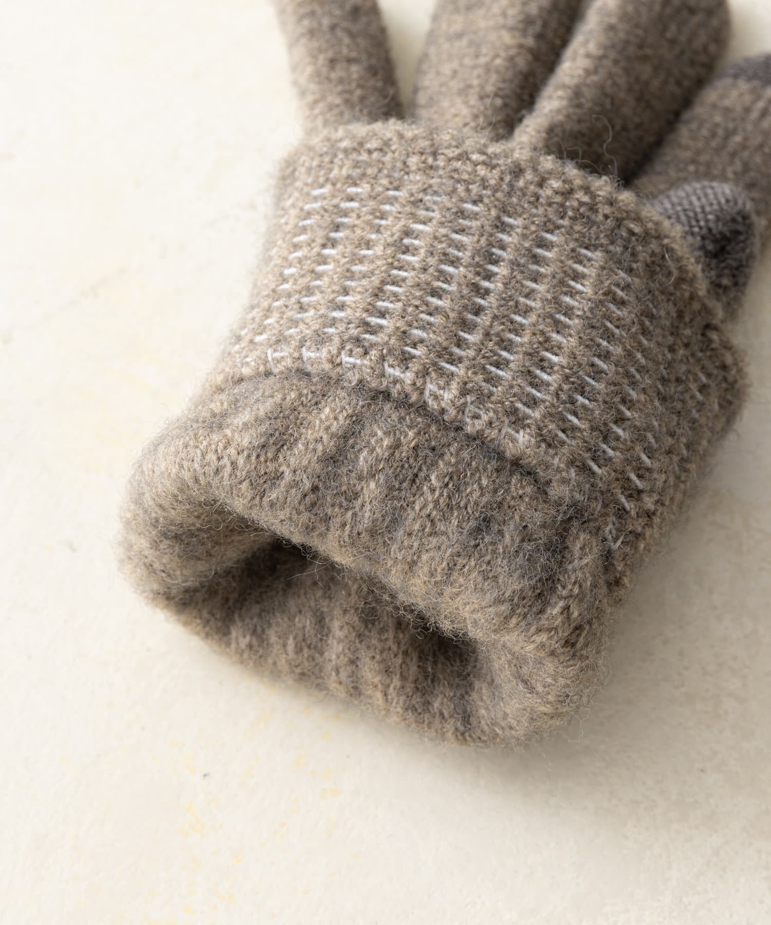 COLONY 2139(コロニー トゥーワンスリーナイン) スマホ対応模様編み柄手袋