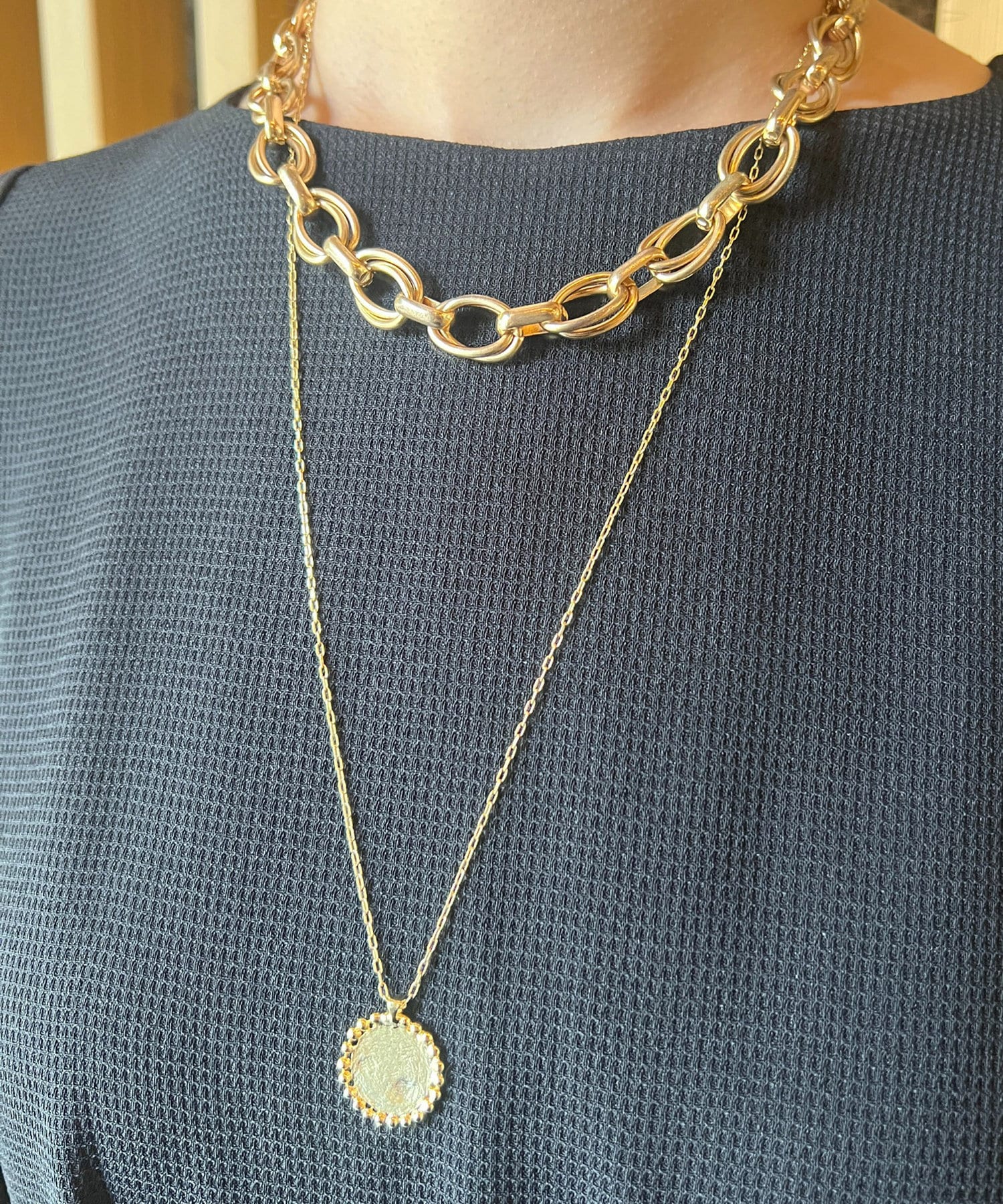 un dix cors(アンディコール) コイン風ワントップネックレス