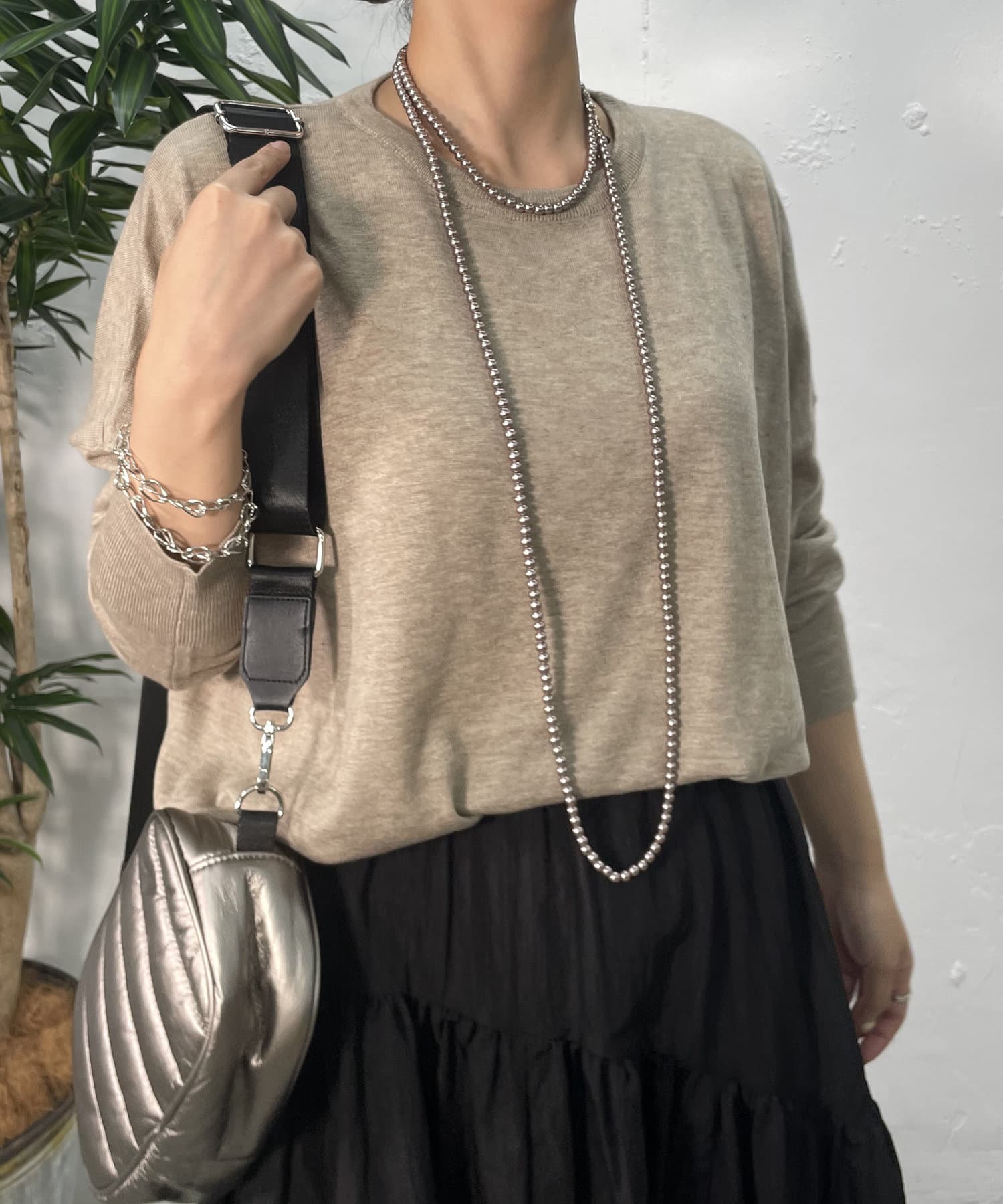 Jena　espace merveilleux(ジェナ　エスパスメルヴェイユ) ウール混リラックスニット